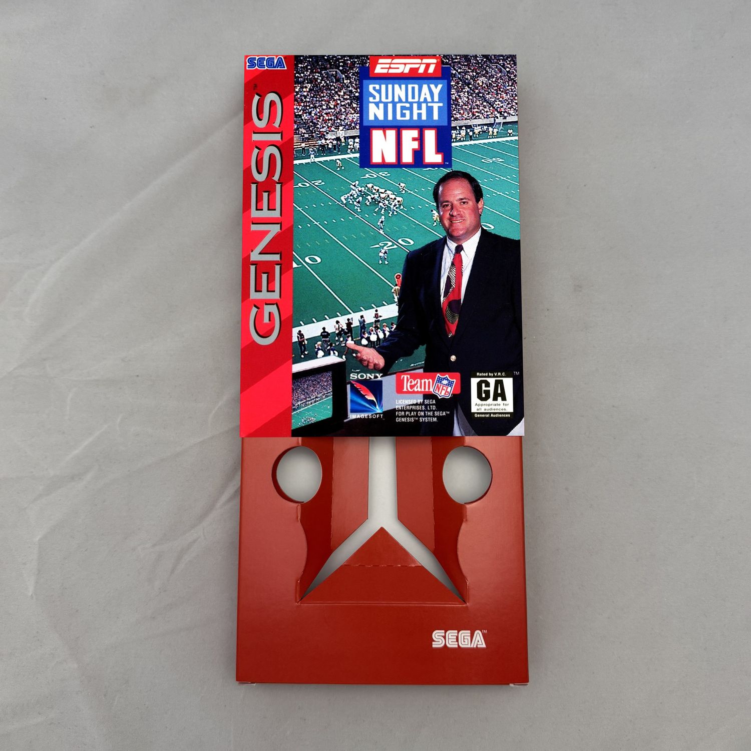 ESPN Sunday Night NFL | NTSC | Sega Genesis | Genesis | En | Reproduction Box and Inner Tray