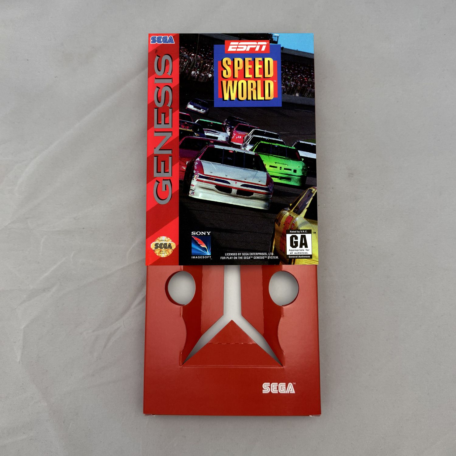 ESPN Speed World | NTSC | Sega Genesis | Genesis | En | Reproduction Box and Inner Tray