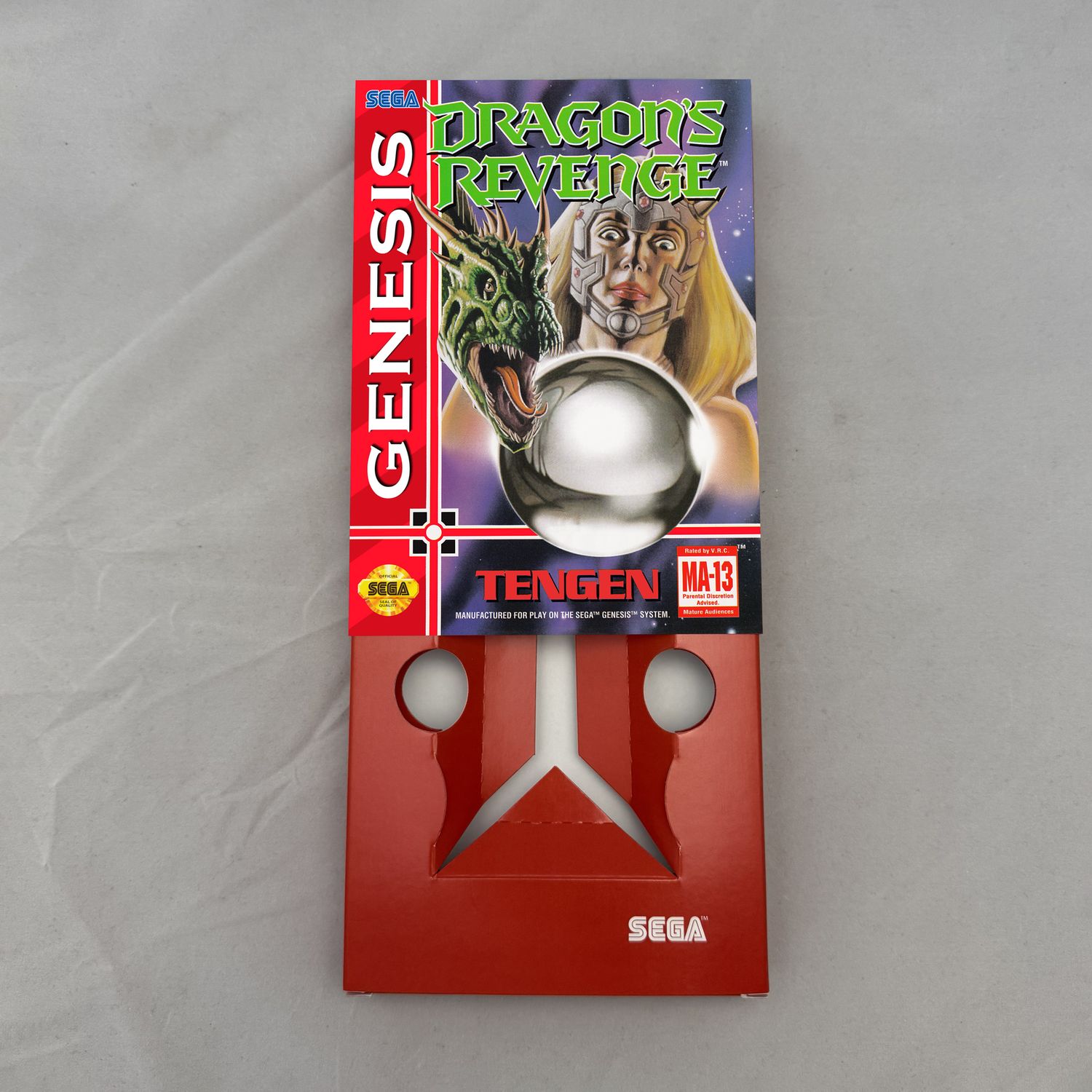 Dragon&#39;s Revenge | NTSC | Sega Genesis | Genesis | En | Reproduction Box and Inner Tray