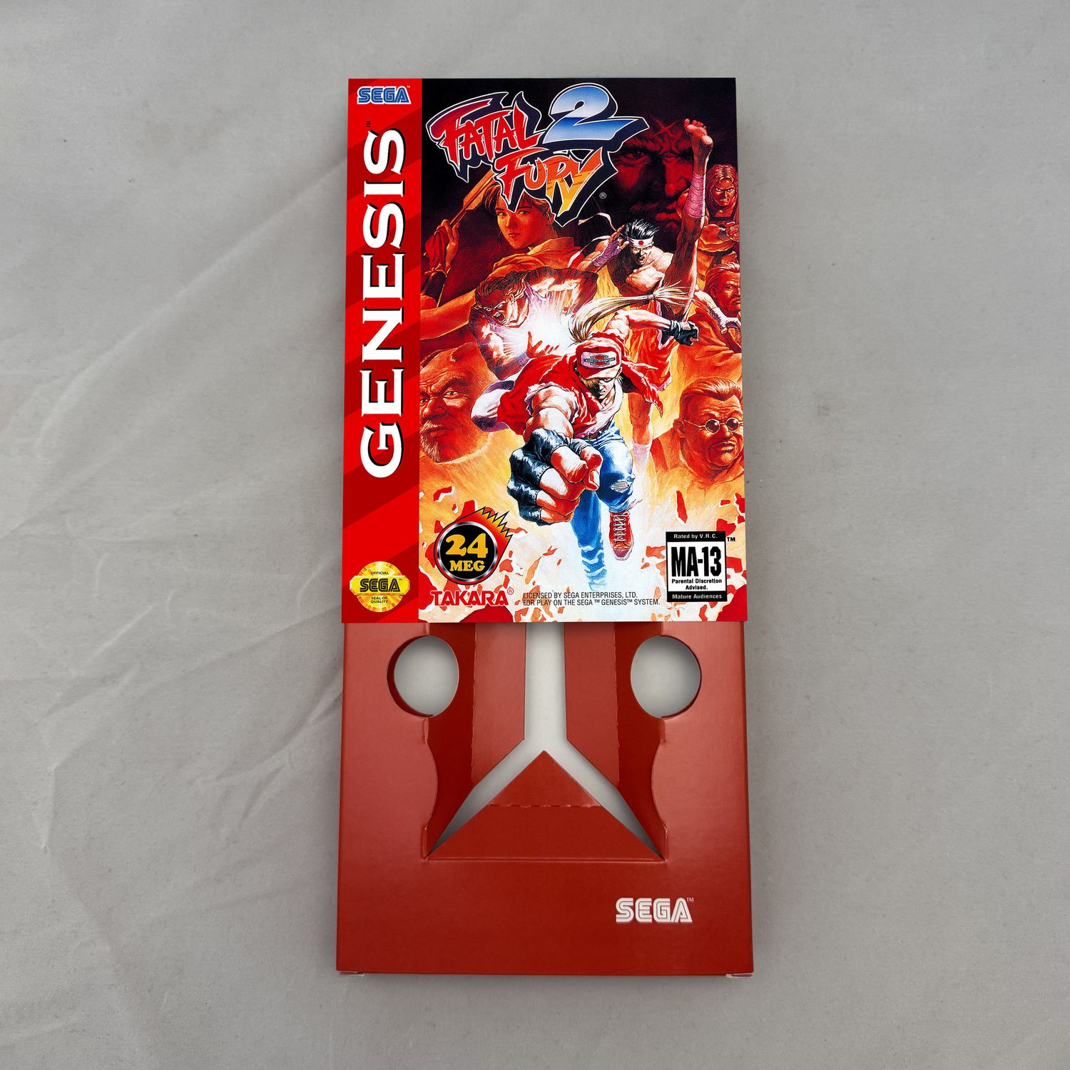 Fatal Fury 2 | NTSC | Sega Genesis | Genesis | En | Reproduction Box and Inner Tray