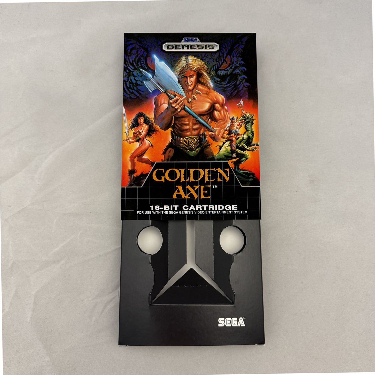 Golden Axe | NTSC | Sega Genesis | Genesis | En | Reproduction Box and Inner Tray