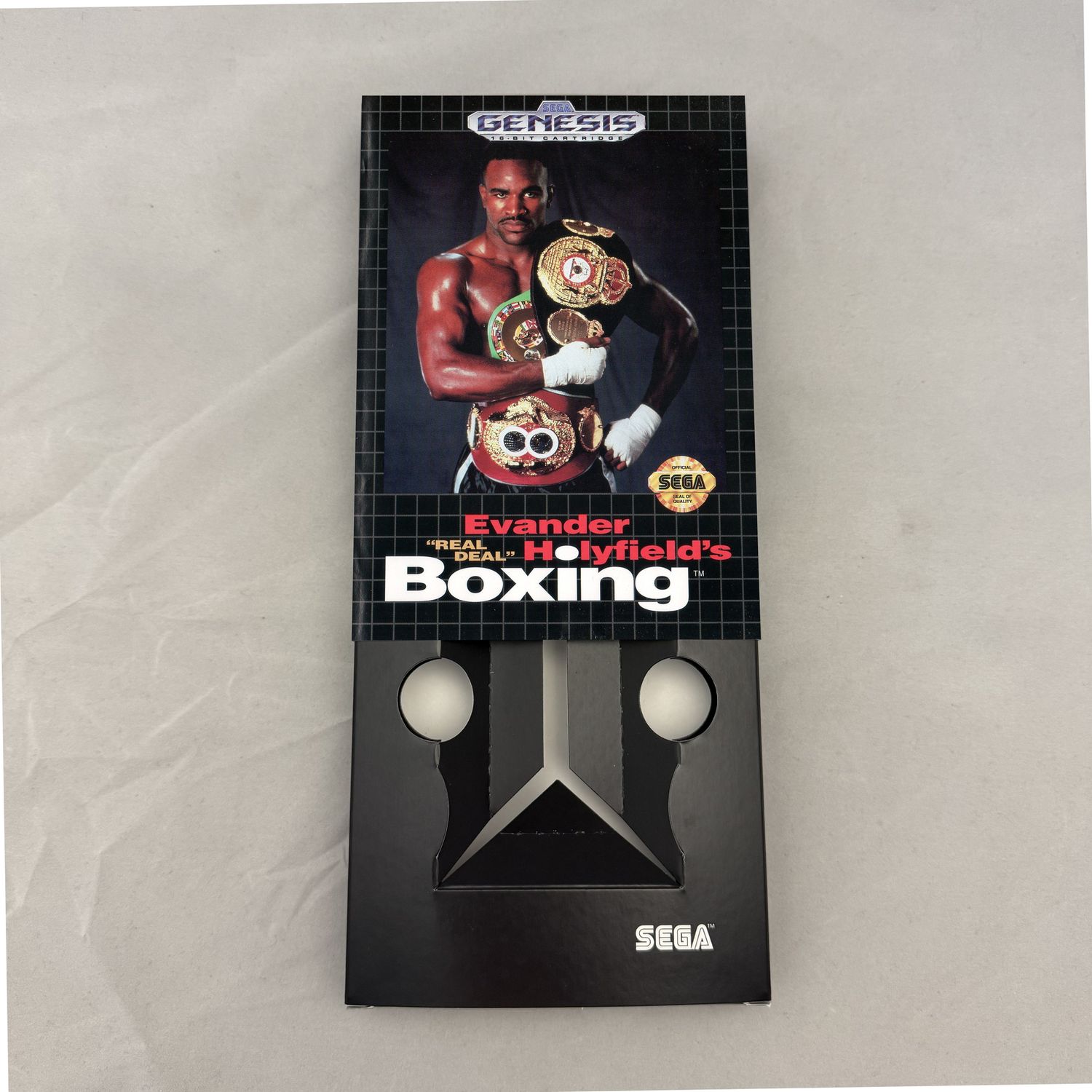 Evander Holyfield&#39;s &quot;Real Deal&quot; Boxing | NTSC | Sega Genesis | Genesis | En | Reproduction Box and Inner Tray