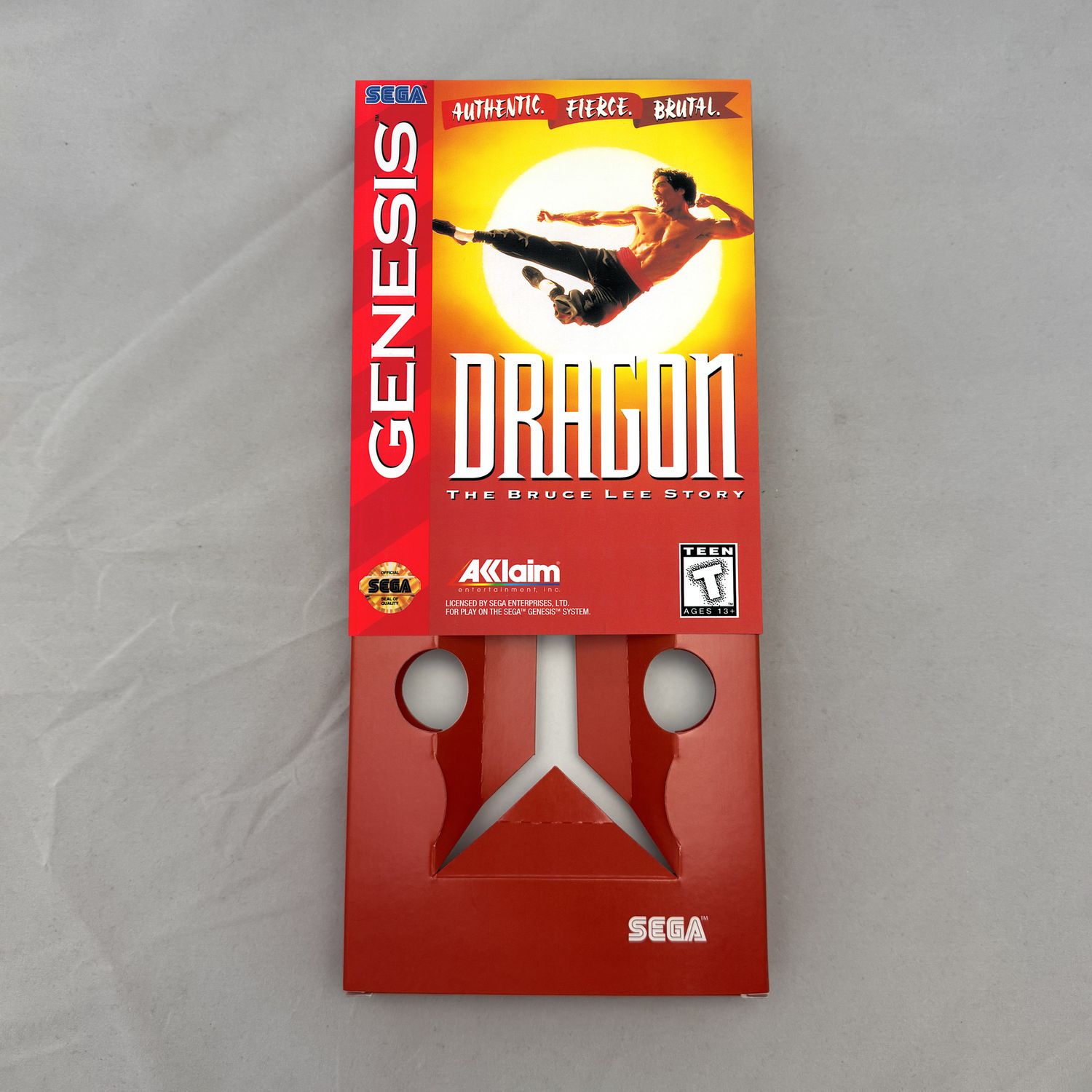 Dragon: The Bruce Lee Story | NTSC | Sega Genesis | Genesis | En | Reproduction Box and Inner Tray