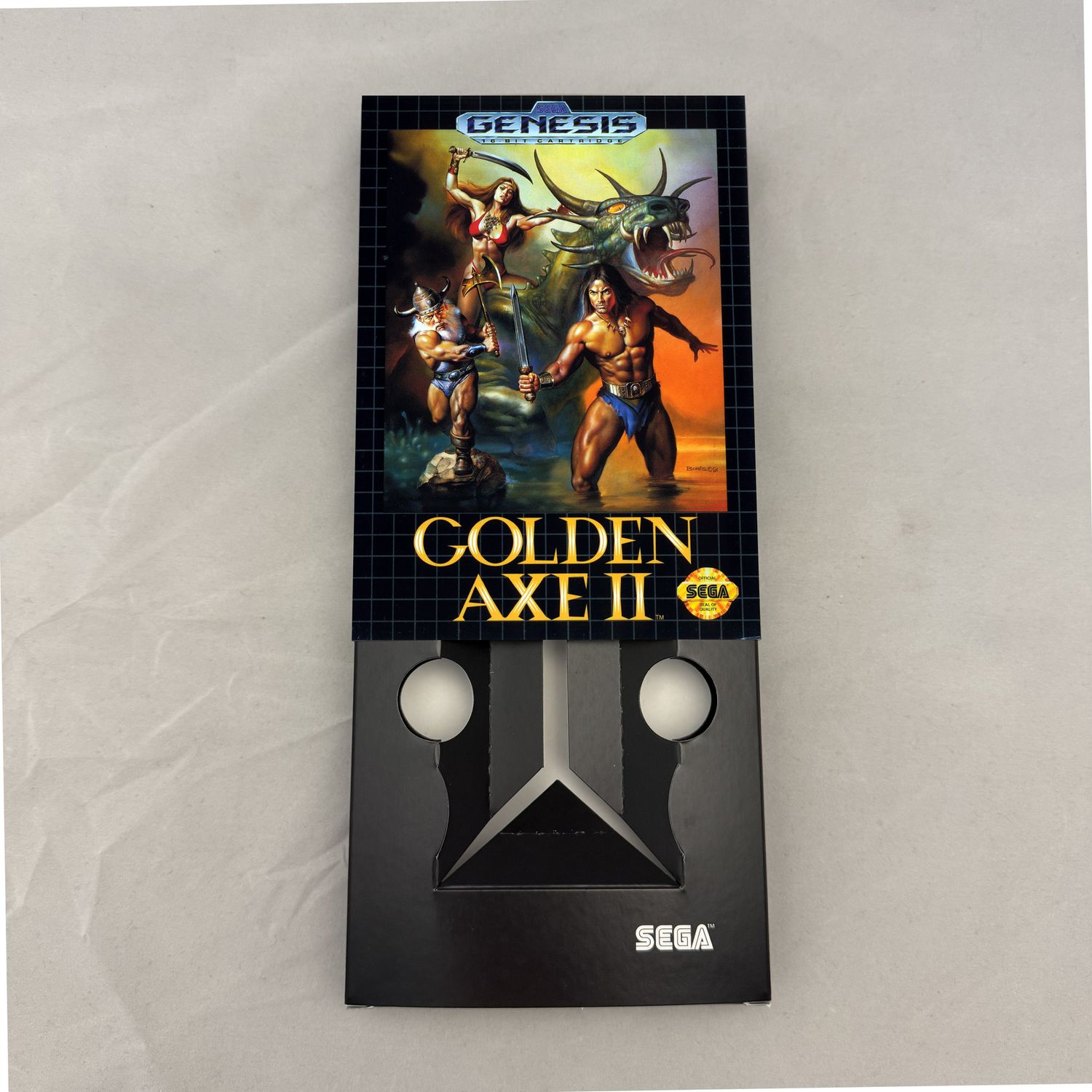 Golden Axe II | NTSC | Sega Genesis | Genesis | En | Reproduction Box and Inner Tray