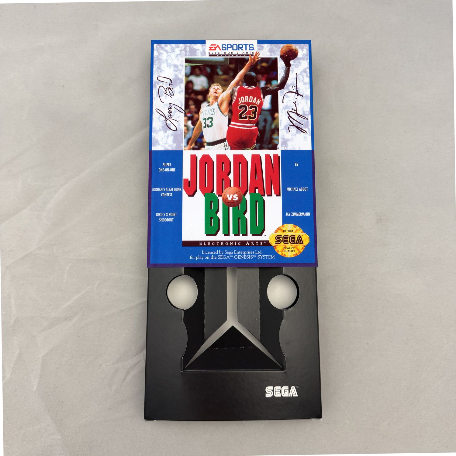 Jordan vs. Bird: One on One | NTSC | Sega Genesis | Genesis | En | Reproduction Box and Inner Tray