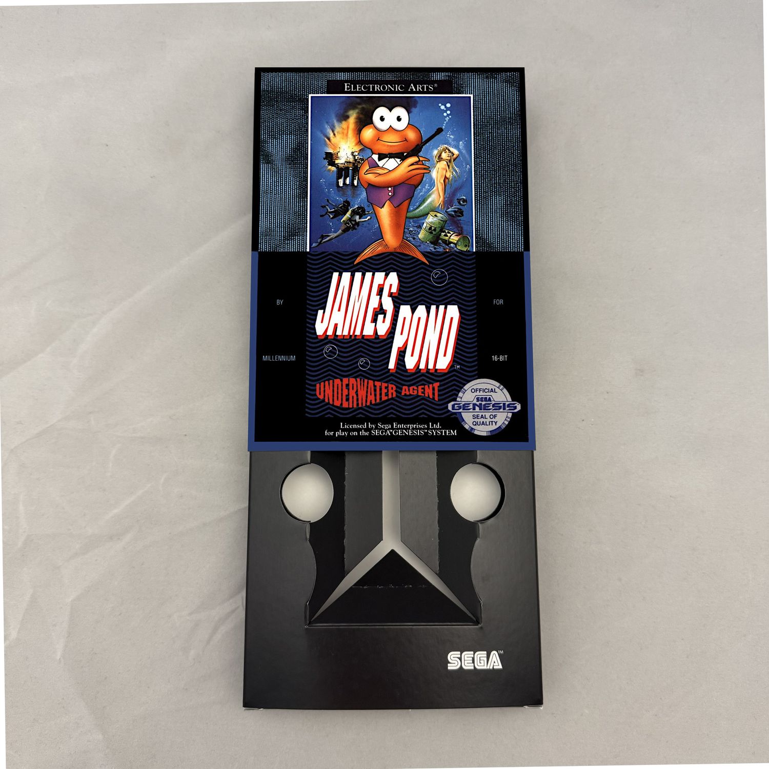 James Pond | NTSC | Sega Genesis | Genesis | En | Reproduction Box and Inner Tray