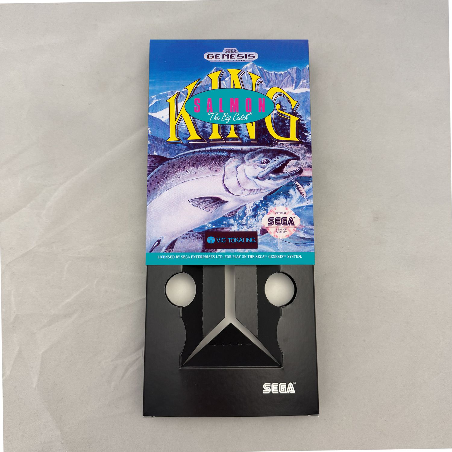 King Salmon: The Big Catch | NTSC | Sega Genesis | Genesis | En | Reproduction Box and Inner Tray
