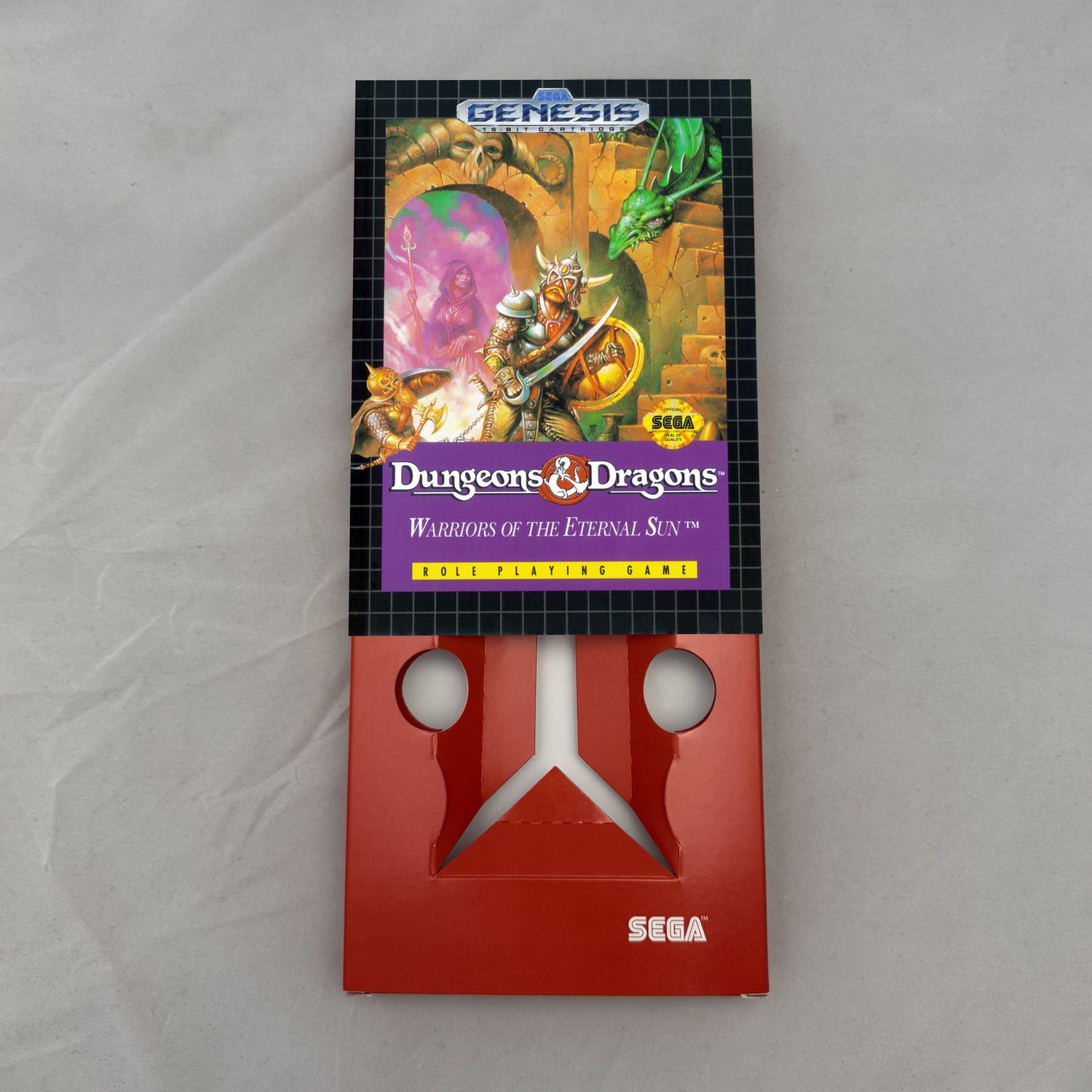 Dungeons &amp; Dragons: Warriors of the Eternal Sun | NTSC | Sega Genesis | Genesis | En | Reproduction Box and Inner Tray