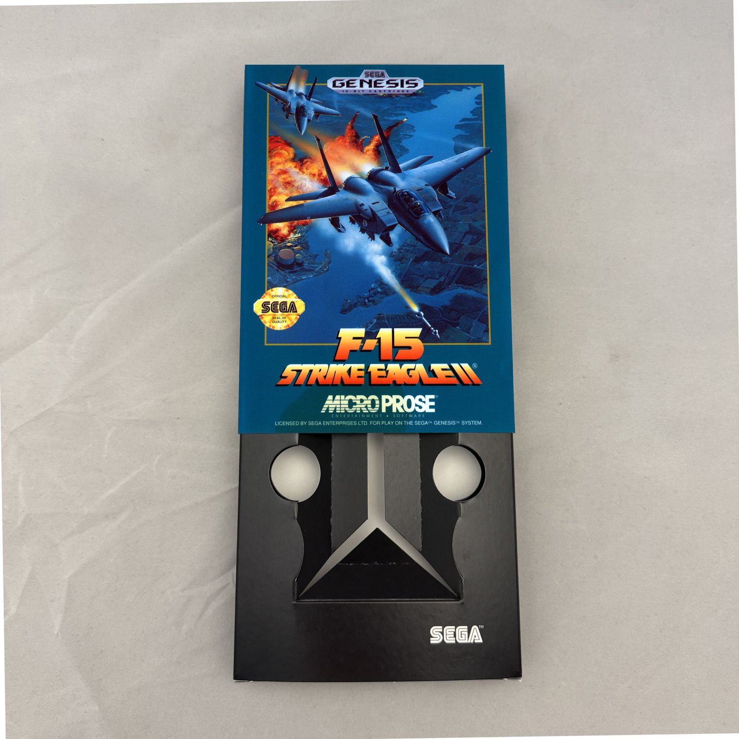 F-15 Strike Eagle 2 | NTSC | Sega Genesis | Genesis | En | Reproduction Box and Inner Tray
