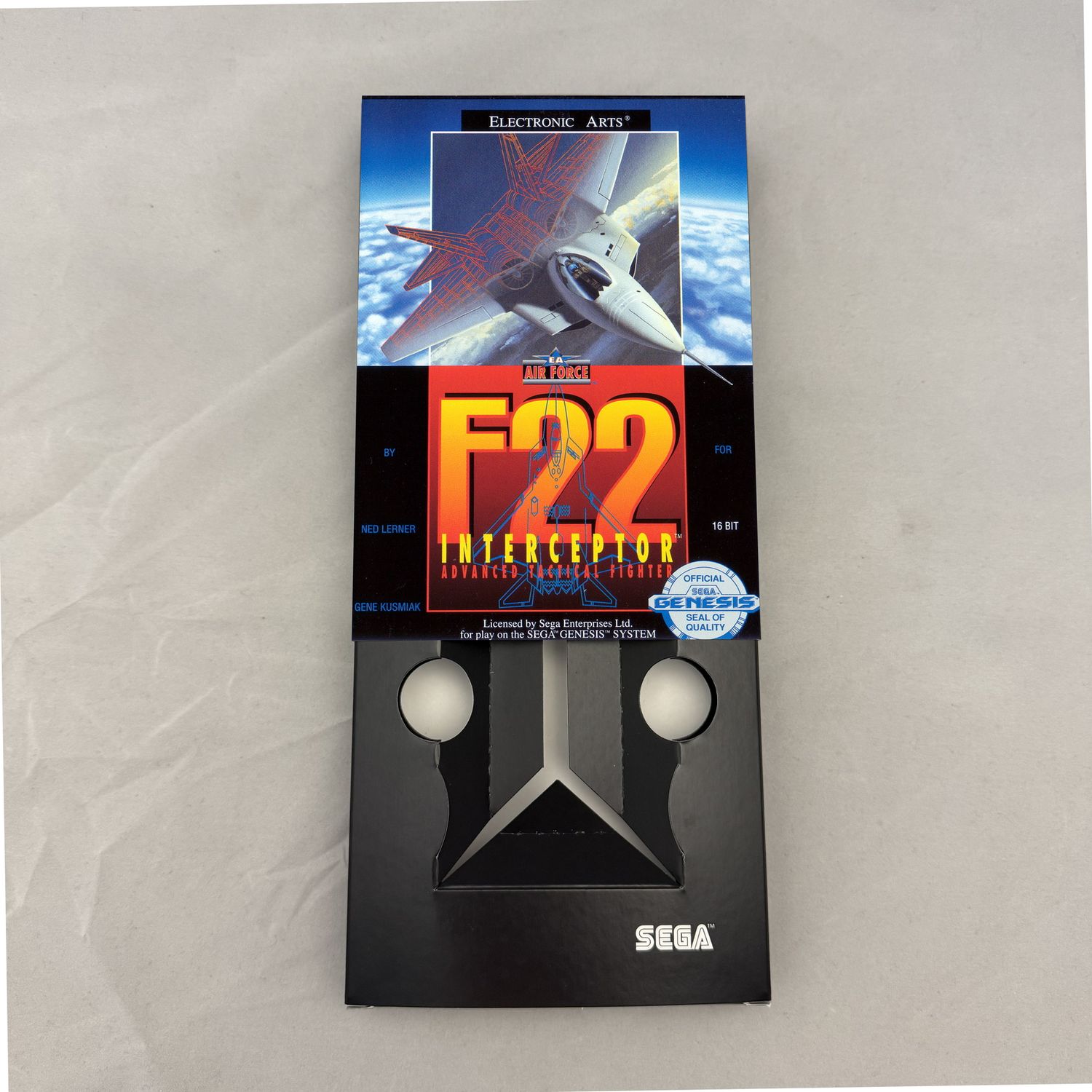 F-22 Interceptor | NTSC | Sega Genesis | Genesis | En | Reproduction Box and Inner Tray