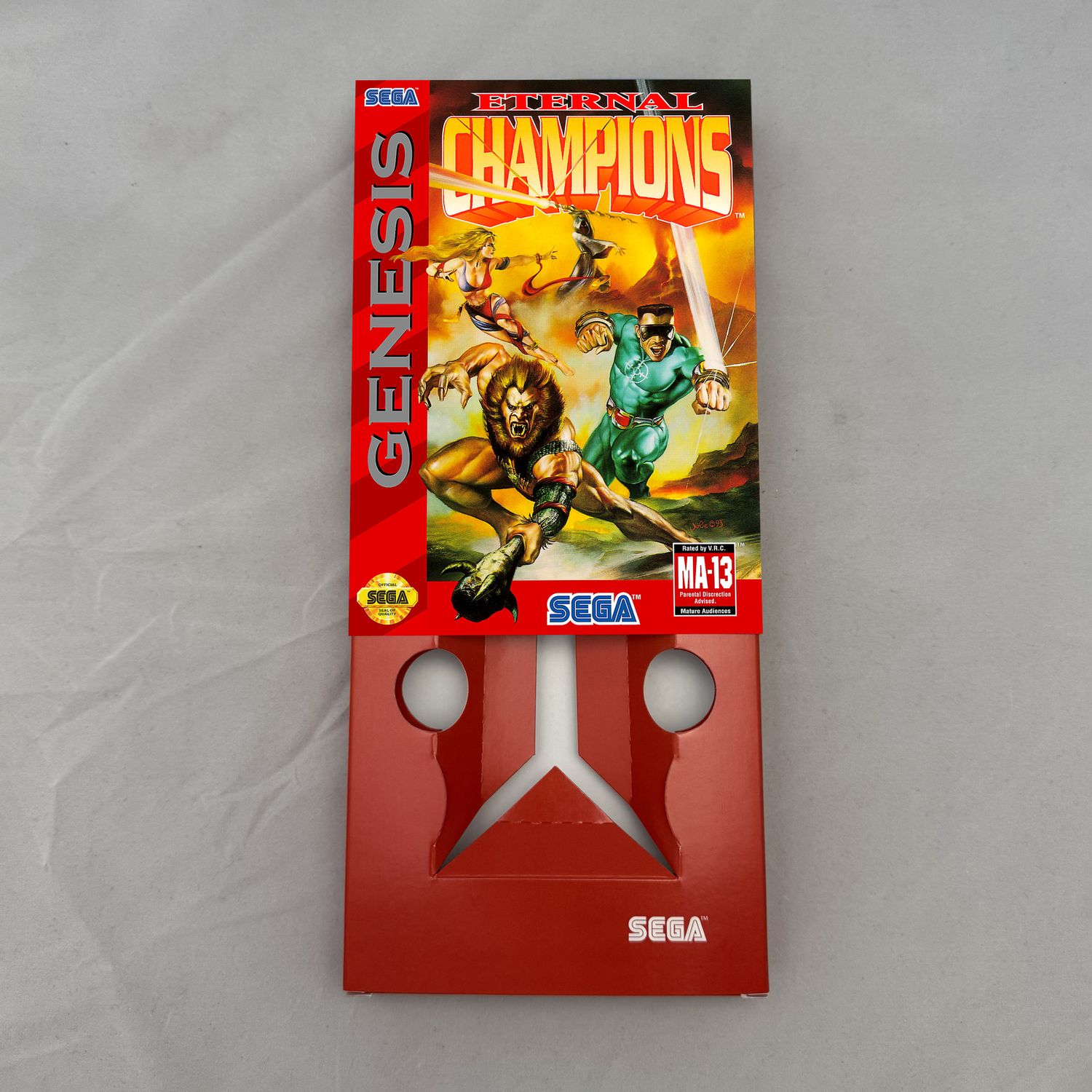 Eternal Champions | NTSC | Sega Genesis | Genesis | En | Reproduction Box and Inner Tray
