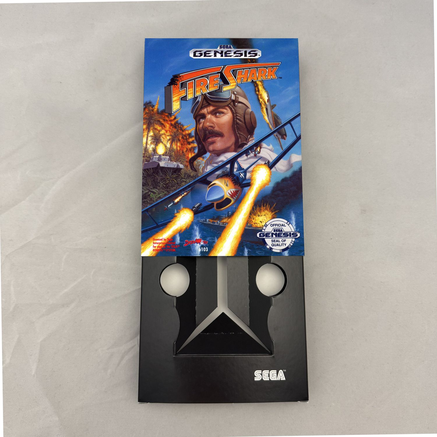 Fire Shark | NTSC | Sega Genesis | Genesis | En | Reproduction Box and Inner Tray