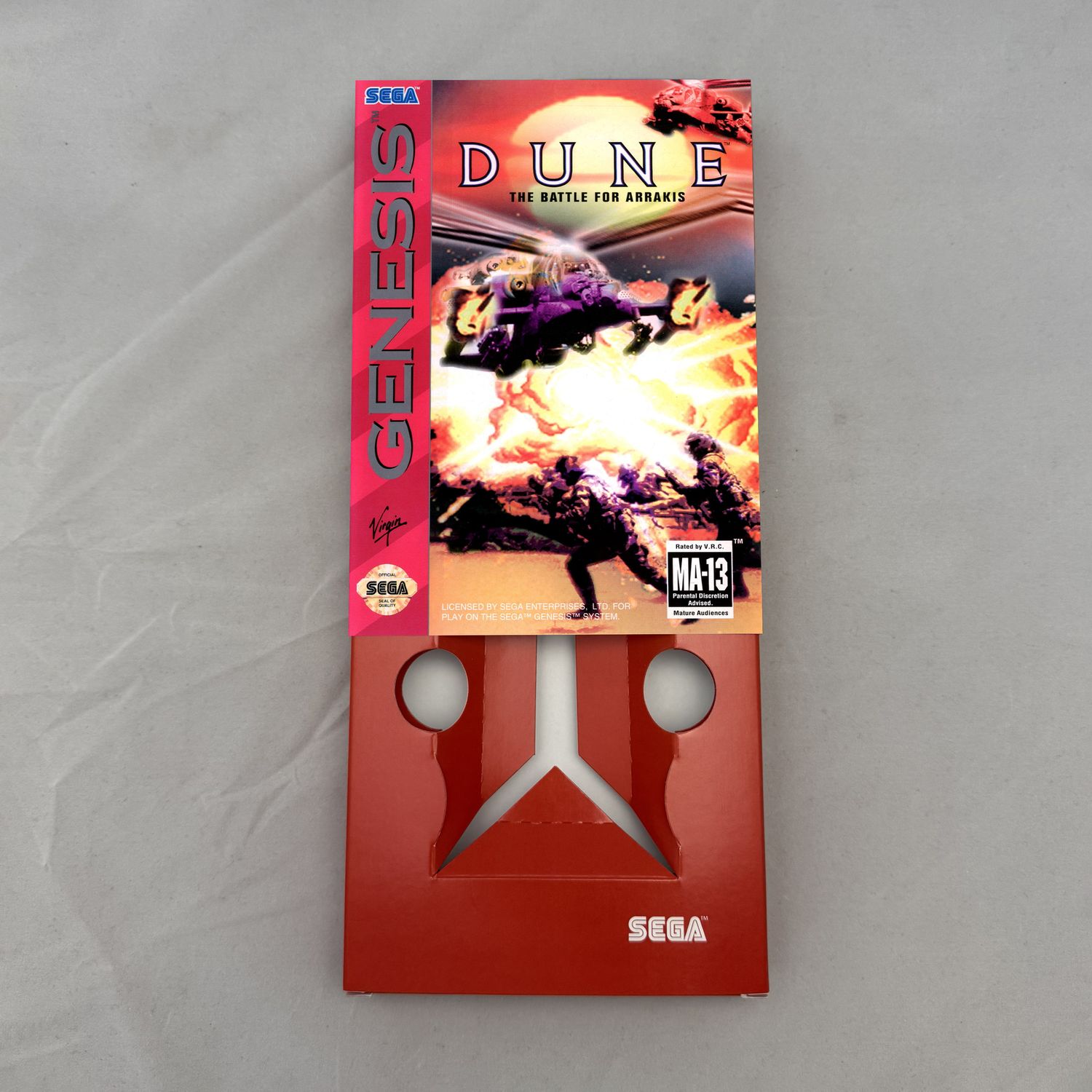 Dune II: Battle for Arrakis Sega | NTSC | Sega Genesis | Genesis | En | Reproduction Box and Inner Tray