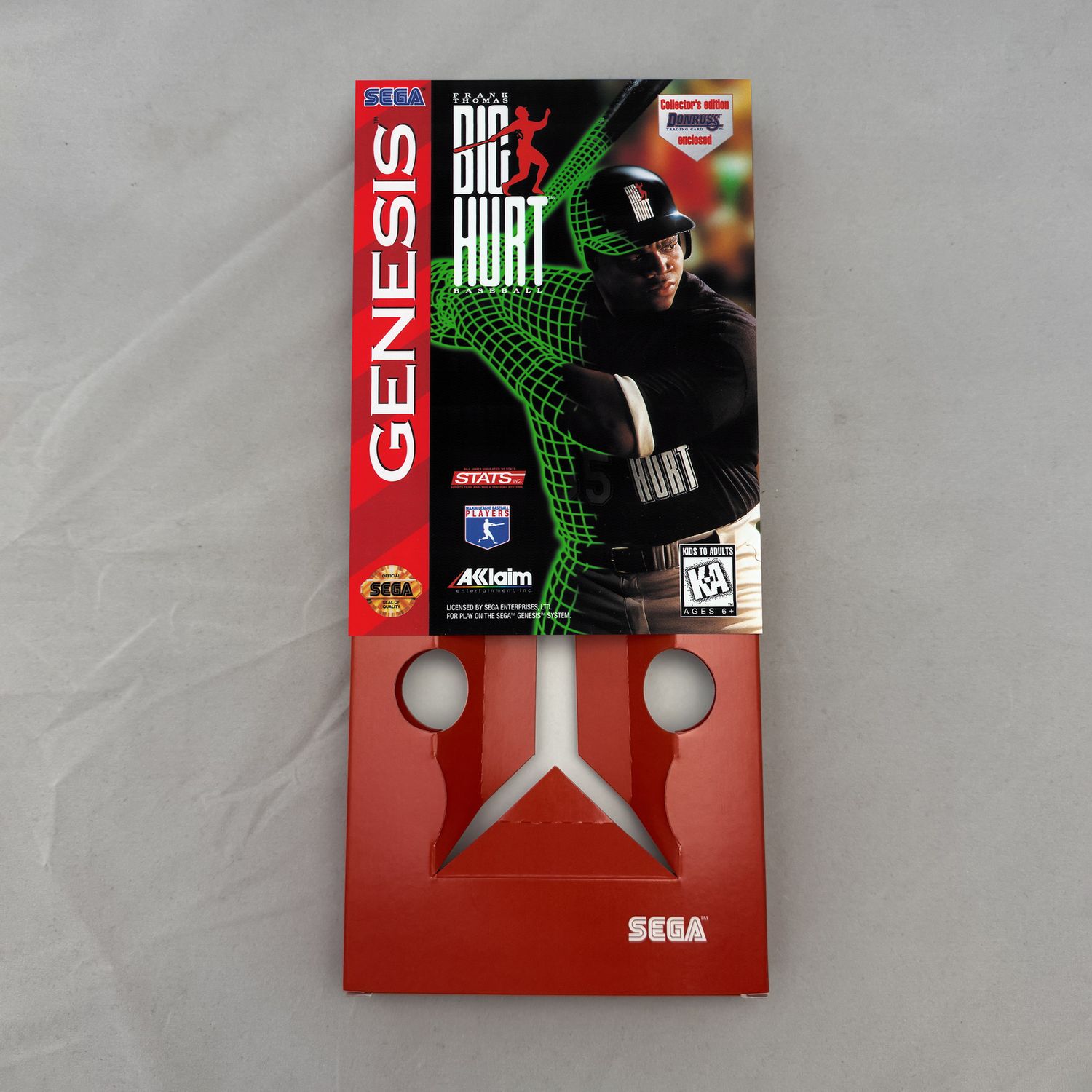 Frank Thomas Big Hurt Baseball | NTSC | Sega Genesis | Genesis | En | Reproduction Box and Inner Tray