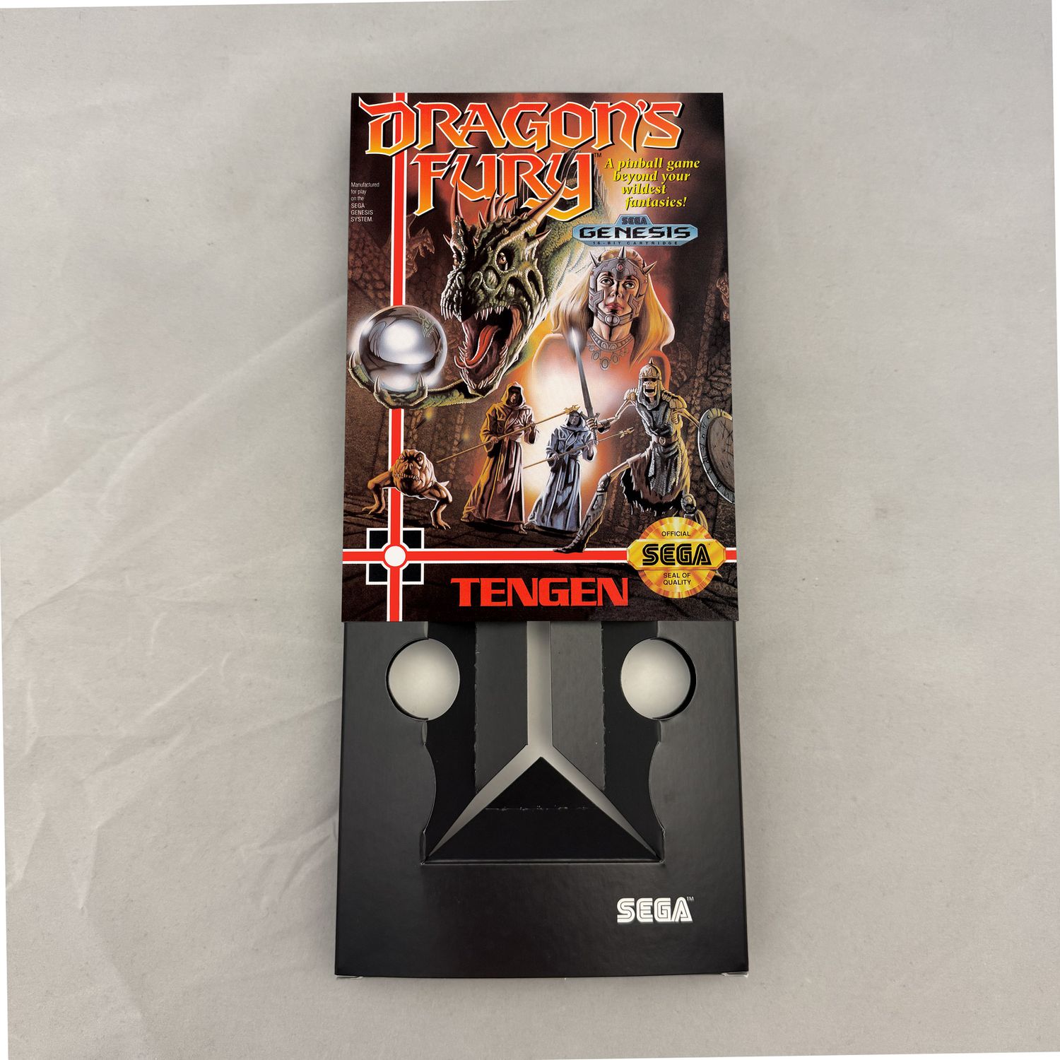 Dragon&#39;s Fury | NTSC | Sega Genesis | Genesis | En | Reproduction Box and Inner Tray