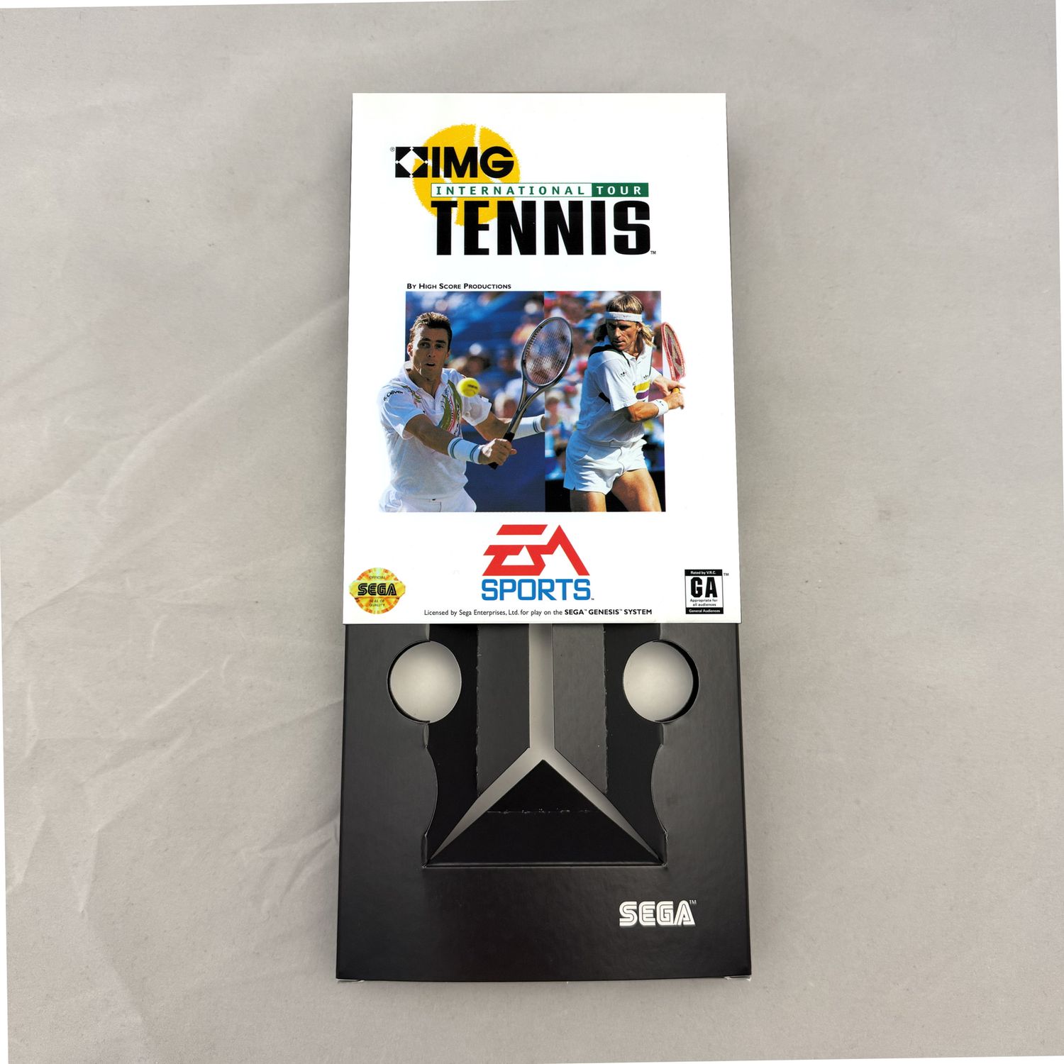 IMG International Tour Tennis | NTSC | Sega Genesis | Genesis | En | Reproduction Box and Inner Tray