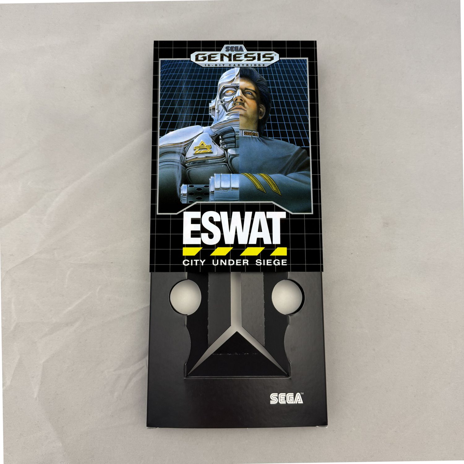 ESWAT - City Under Siege | NTSC | Sega Genesis | Genesis | En | Reproduction Box and Inner Tray
