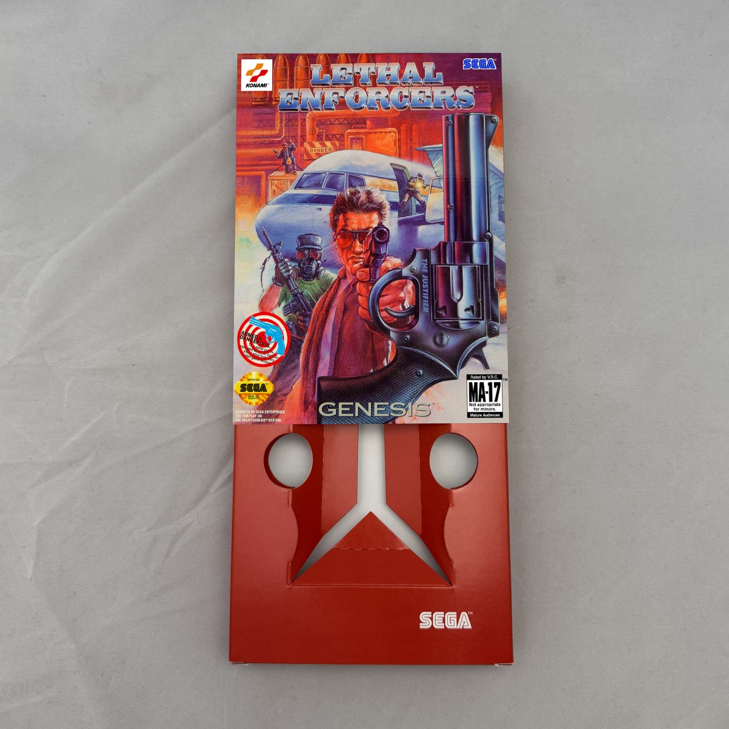 Lethal Enforcers | NTSC | Sega Genesis | Genesis | En | Reproduction Box and Inner Tray
