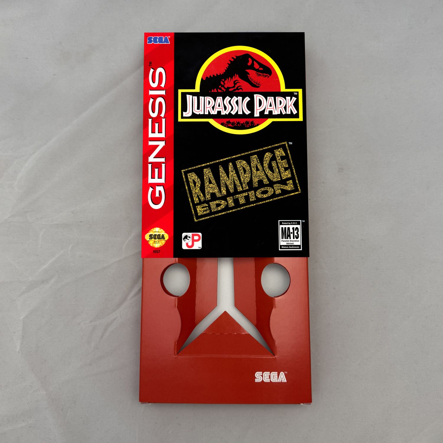 Jurassic Park: Rampage Edition | NTSC | Sega Genesis | Genesis | En | Reproduction Box and Inner Tray