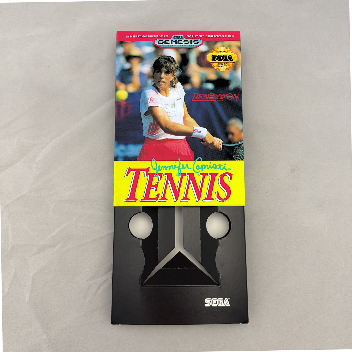 Jennifer Capriati Tennis | NTSC | Sega Genesis | Genesis | En | Reproduction Box and Inner Tray