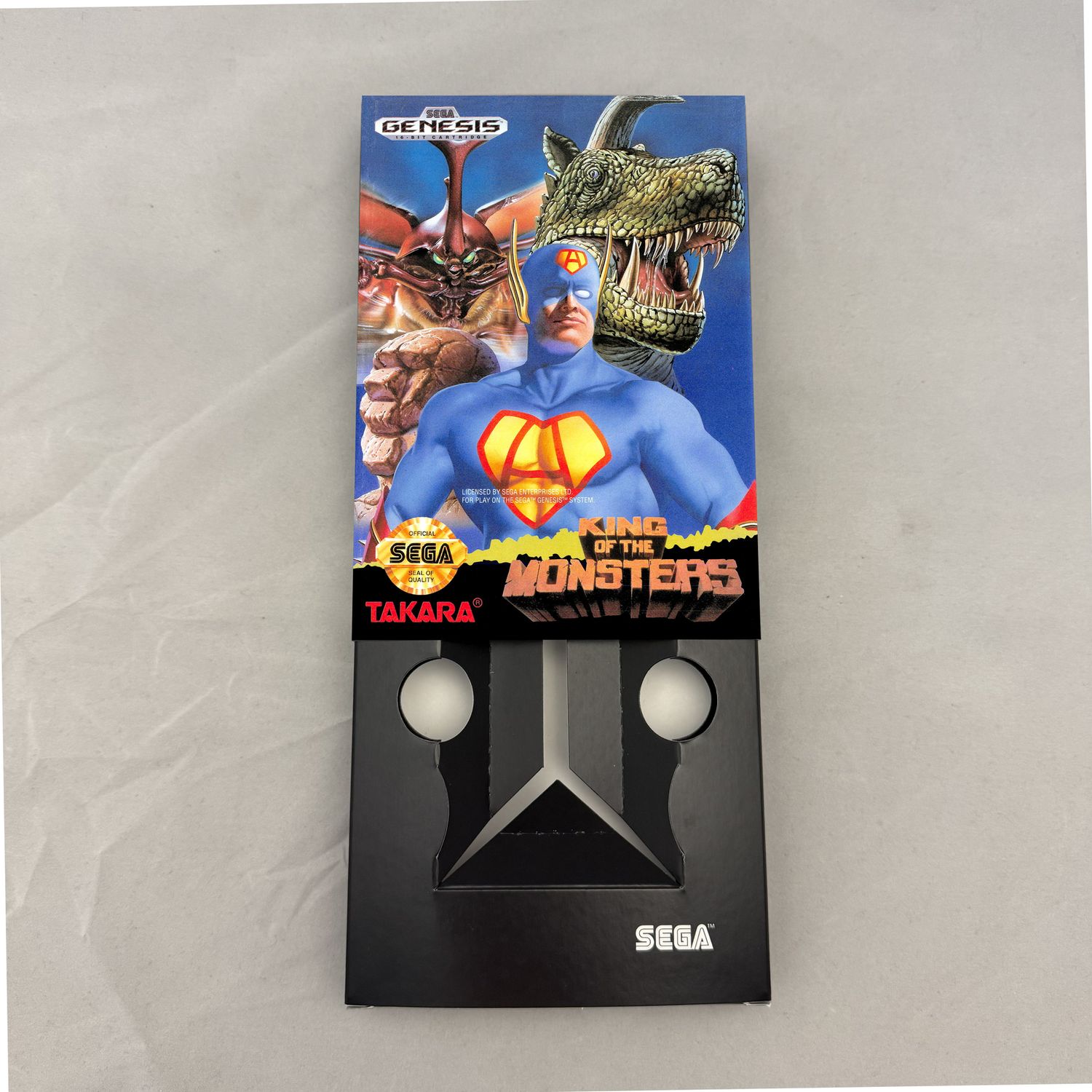 King of the Monsters | NTSC | Sega Genesis | Genesis | En | Reproduction Box and Inner Tray