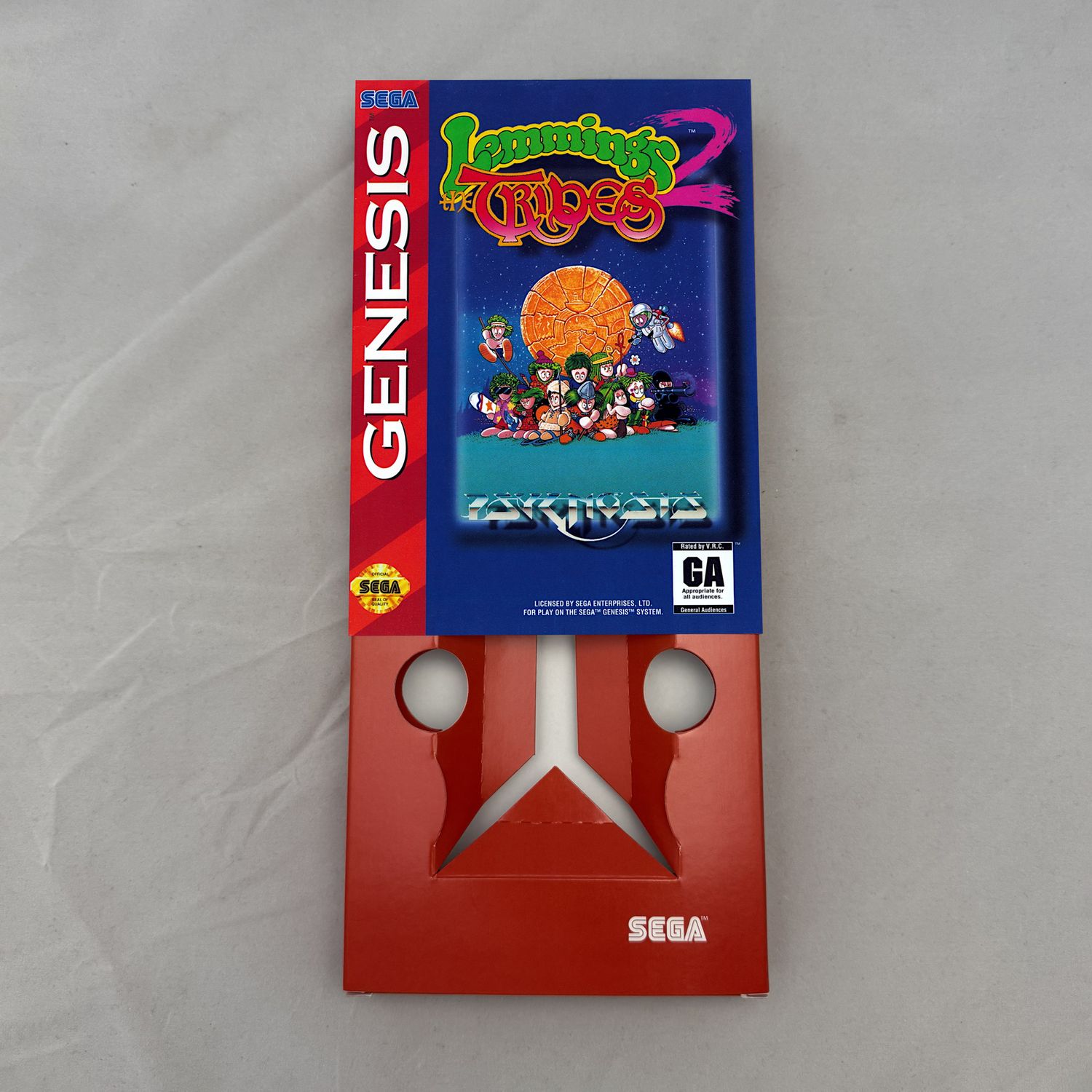 Lemmings 2 - The Tribes | NTSC | Sega Genesis | Genesis | En | Reproduction Box and Inner Tray