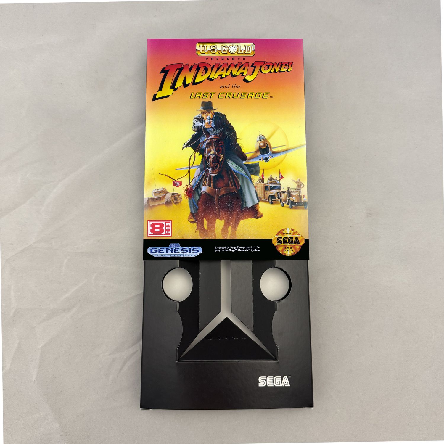 Indiana Jones and the Last Crusade | NTSC | Sega Genesis | Genesis | En | Reproduction Box and Inner Tray