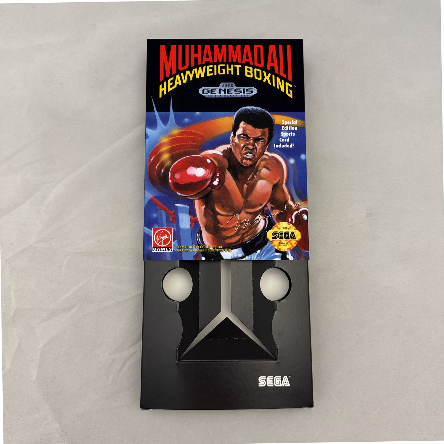Muhammad Ali Heavyweight Boxing | NTSC | Sega Genesis | Genesis | En | Reproduction Box and Inner Tray