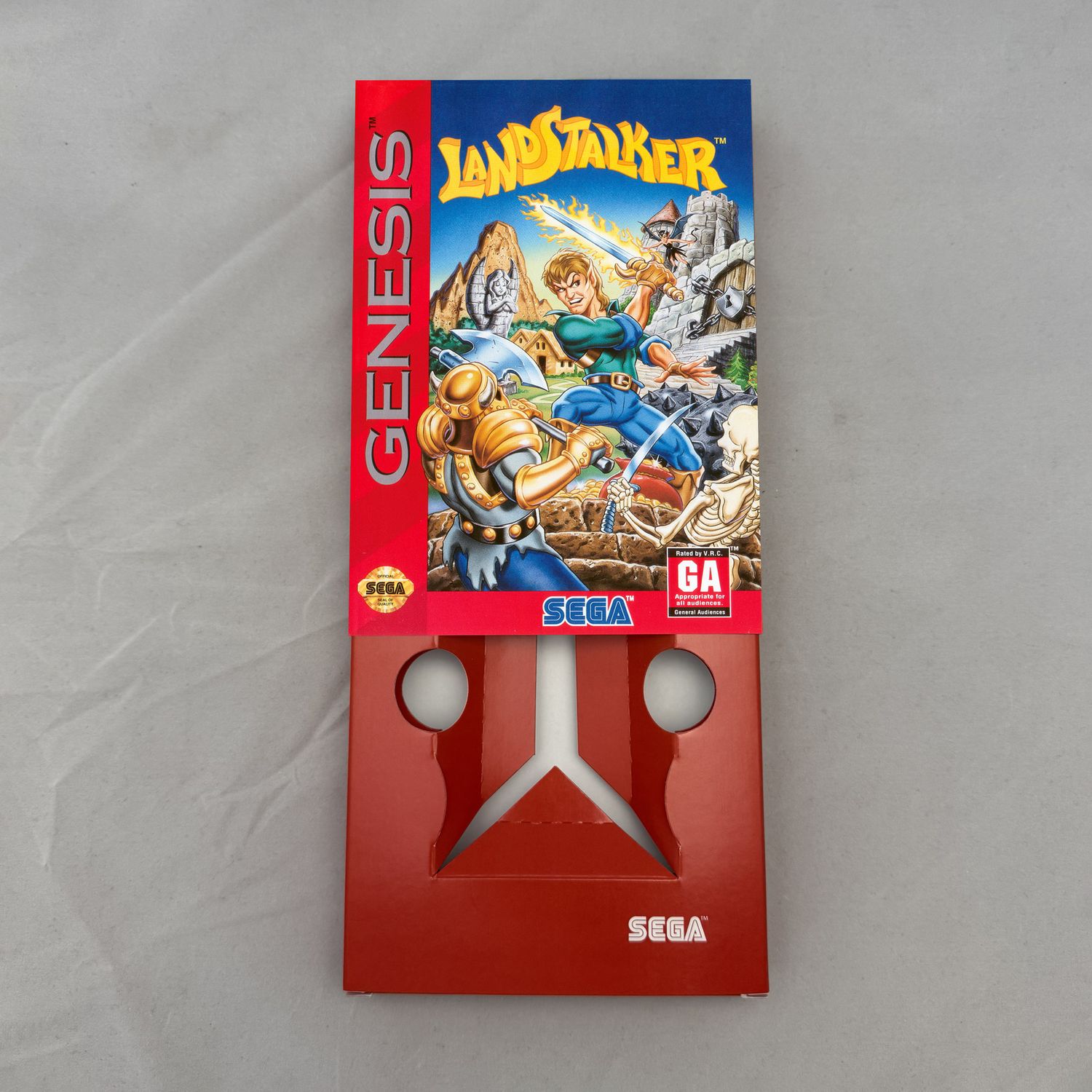 Landstalker - The Treasures of King Nole | NTSC | Sega Genesis | Genesis | En | Reproduction Box and Inner Tray