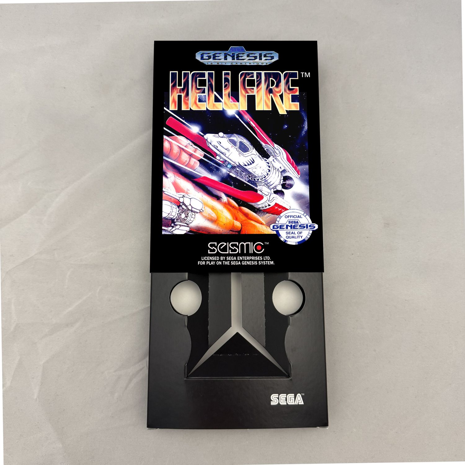 Hellfire | NTSC | Sega Genesis | Genesis | En | Reproduction Box and Inner Tray