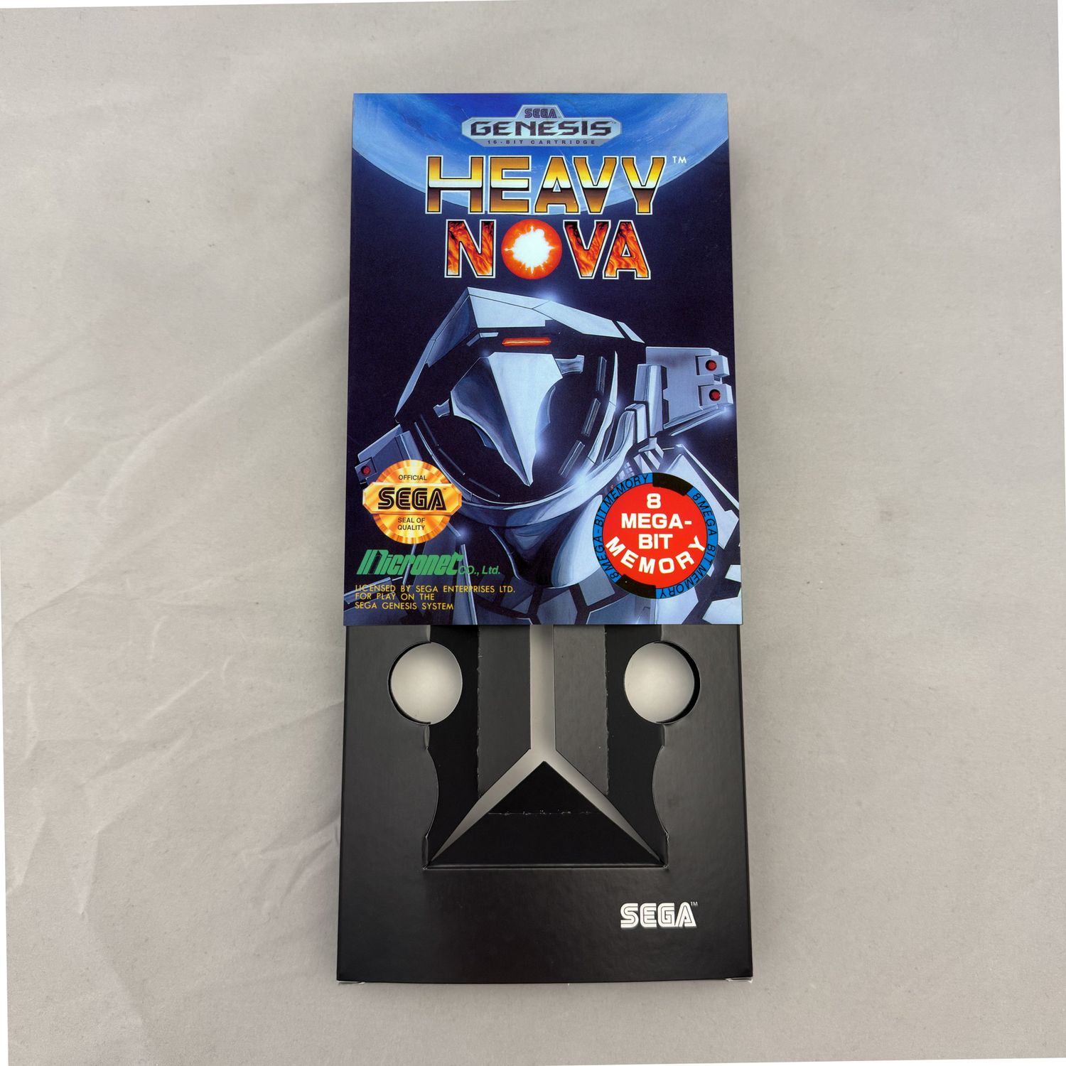 Heavy Nova | NTSC | Sega Genesis | Genesis | En | Reproduction Box and Inner Tray
