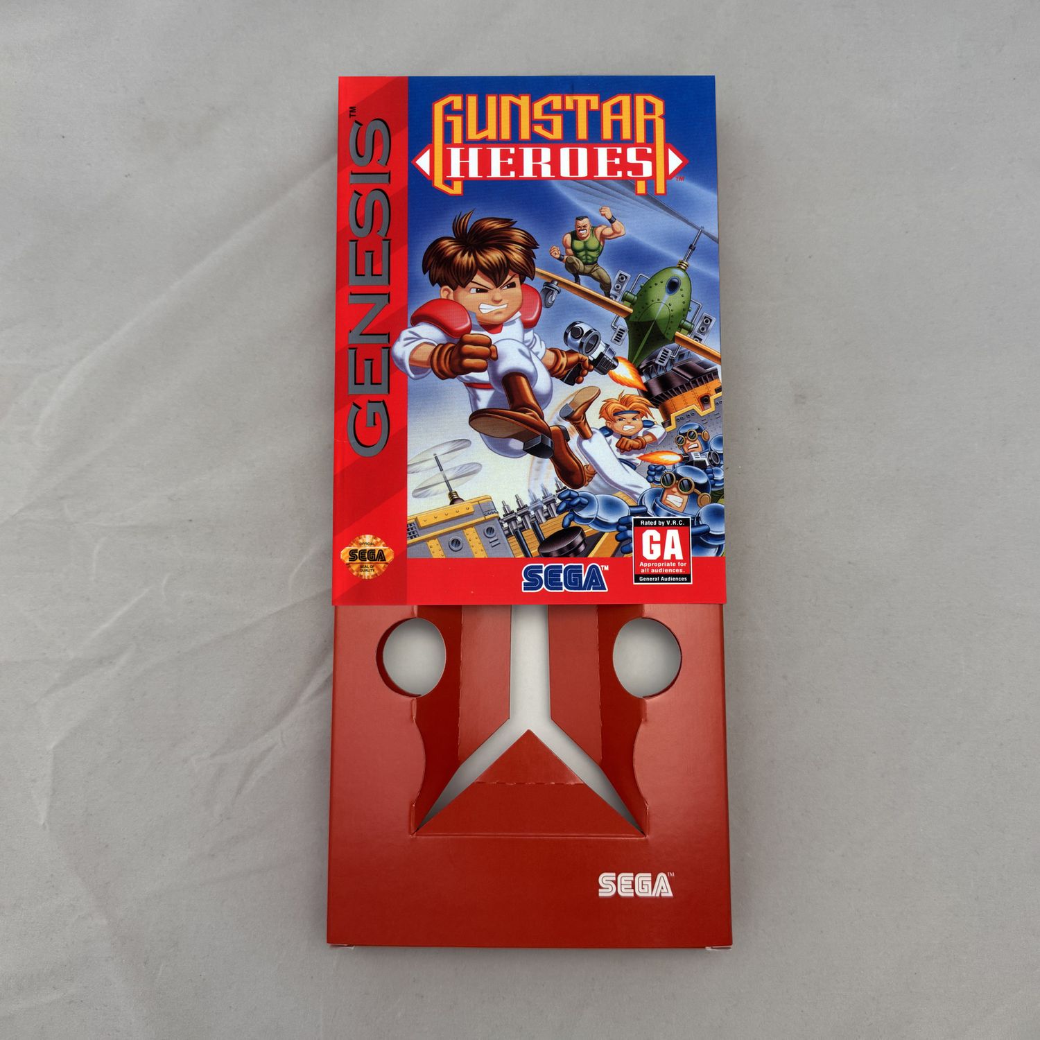 Gunstar Heroes | NTSC | Sega Genesis | Genesis | En | Reproduction Box and Inner Tray