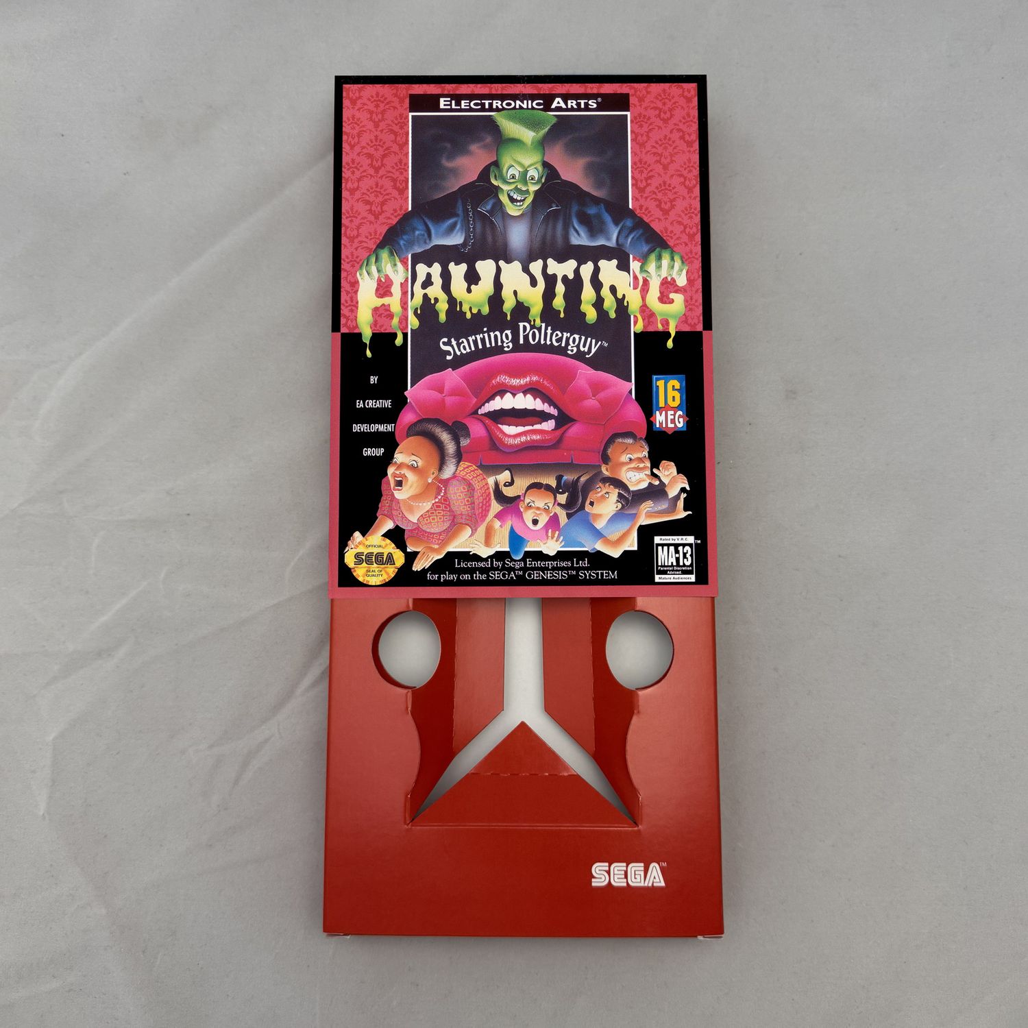 Haunting Starring Polterguy | NTSC | Sega Genesis | Genesis | En | Reproduction Box and Inner Tray