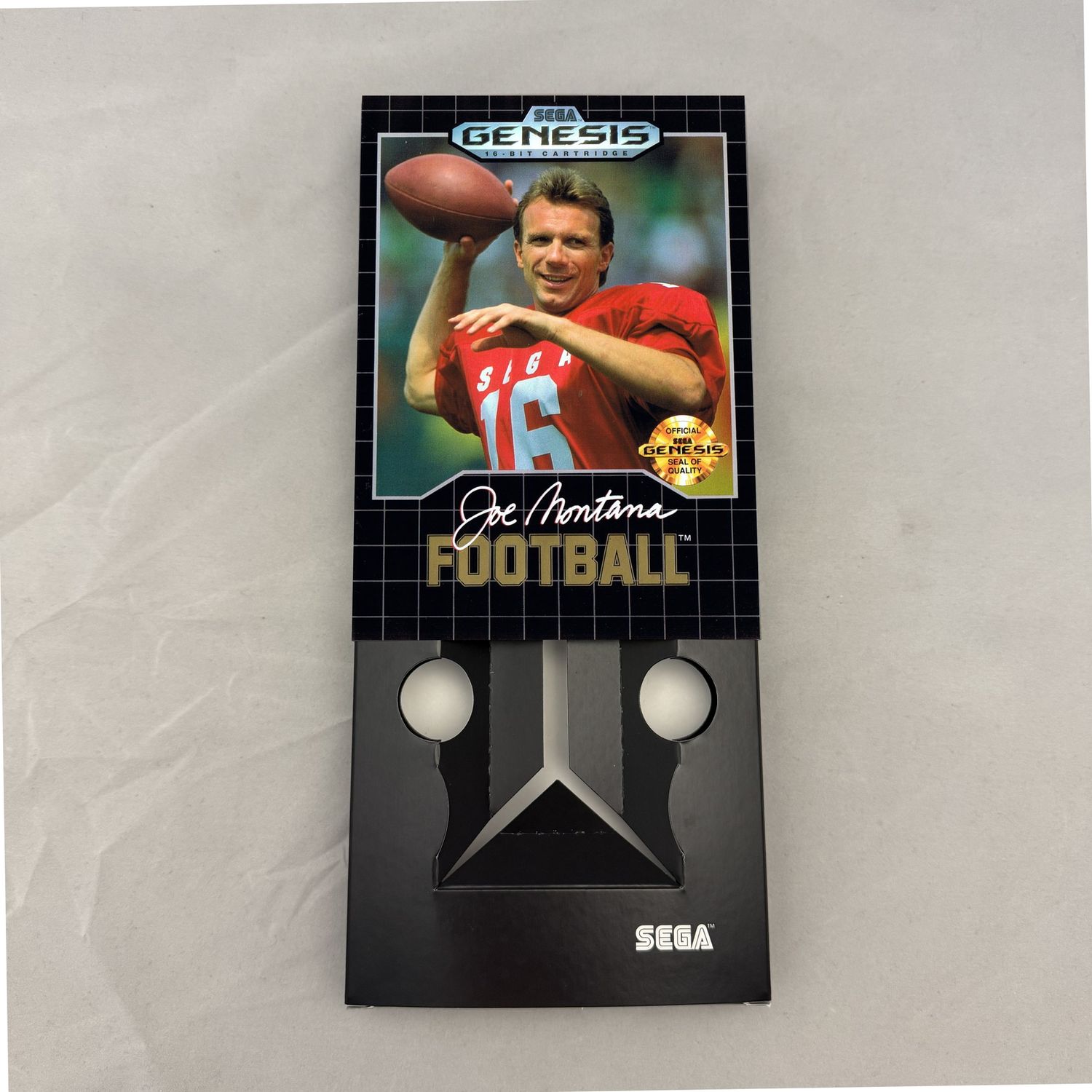 Joe Montana Football | NTSC | Sega Genesis | Genesis | En | Reproduction Box and Inner Tray