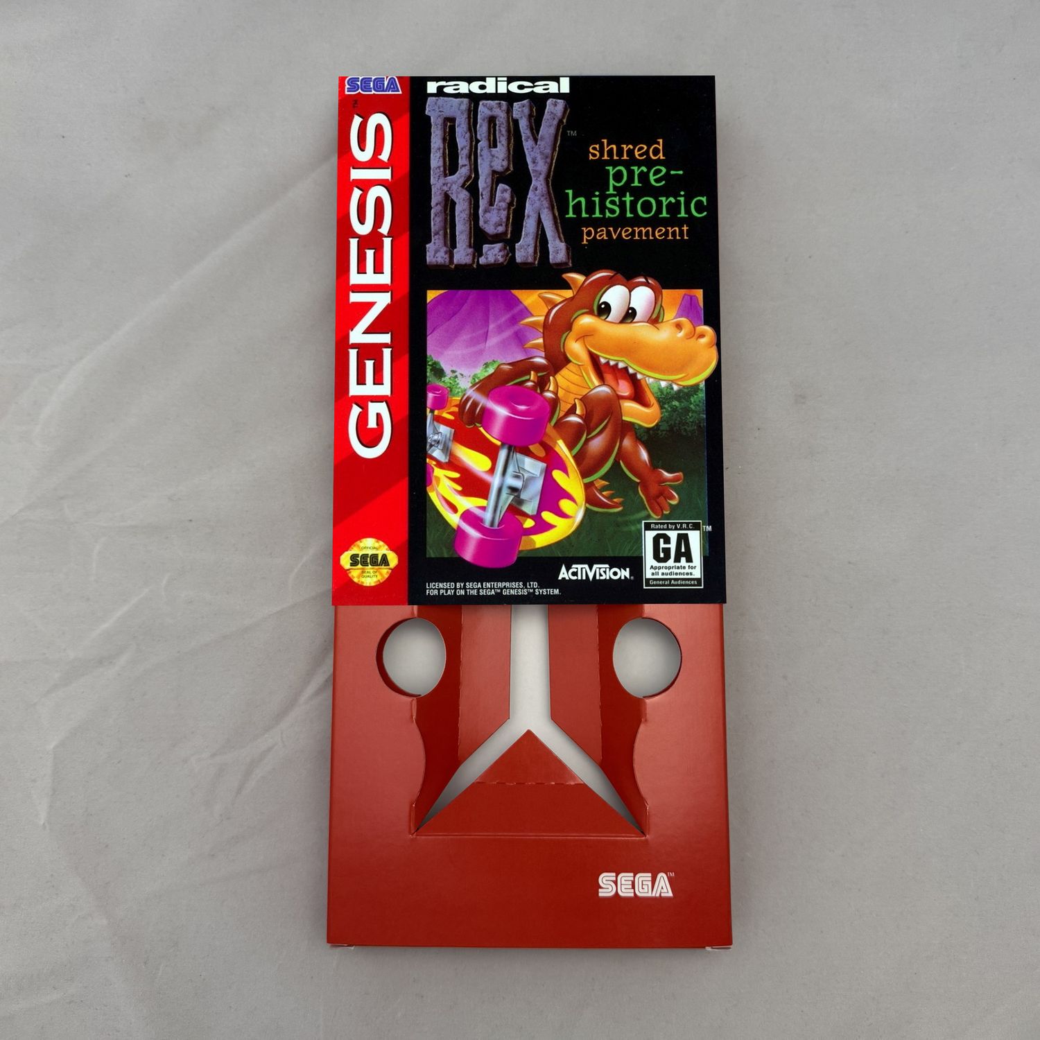 Radical Rex | NTSC | Sega Genesis | Genesis | En | Reproduction Box and Inner Tray