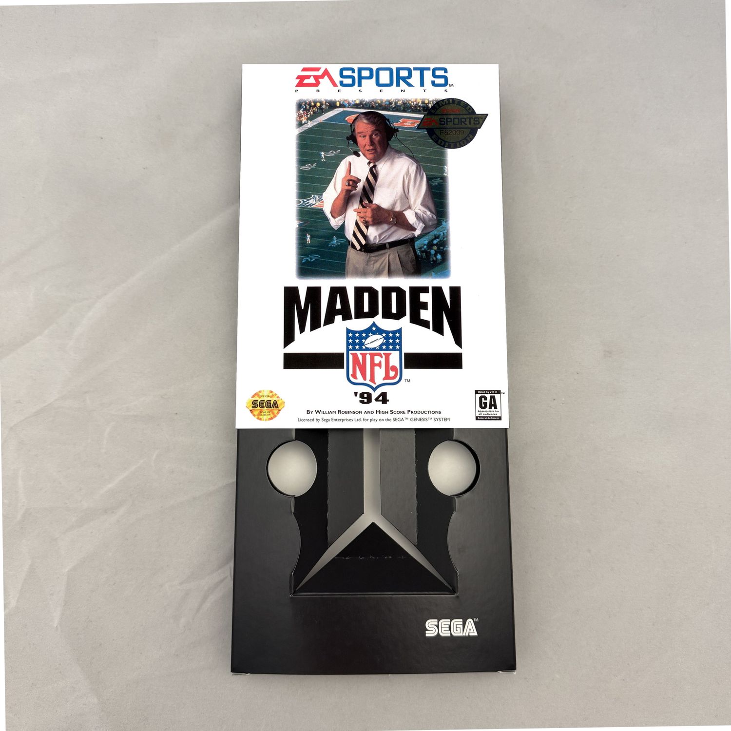 Madden NFL &#39;94 Mega Drive | NTSC | Sega Genesis | Genesis | En | Reproduction Box and Inner Tray