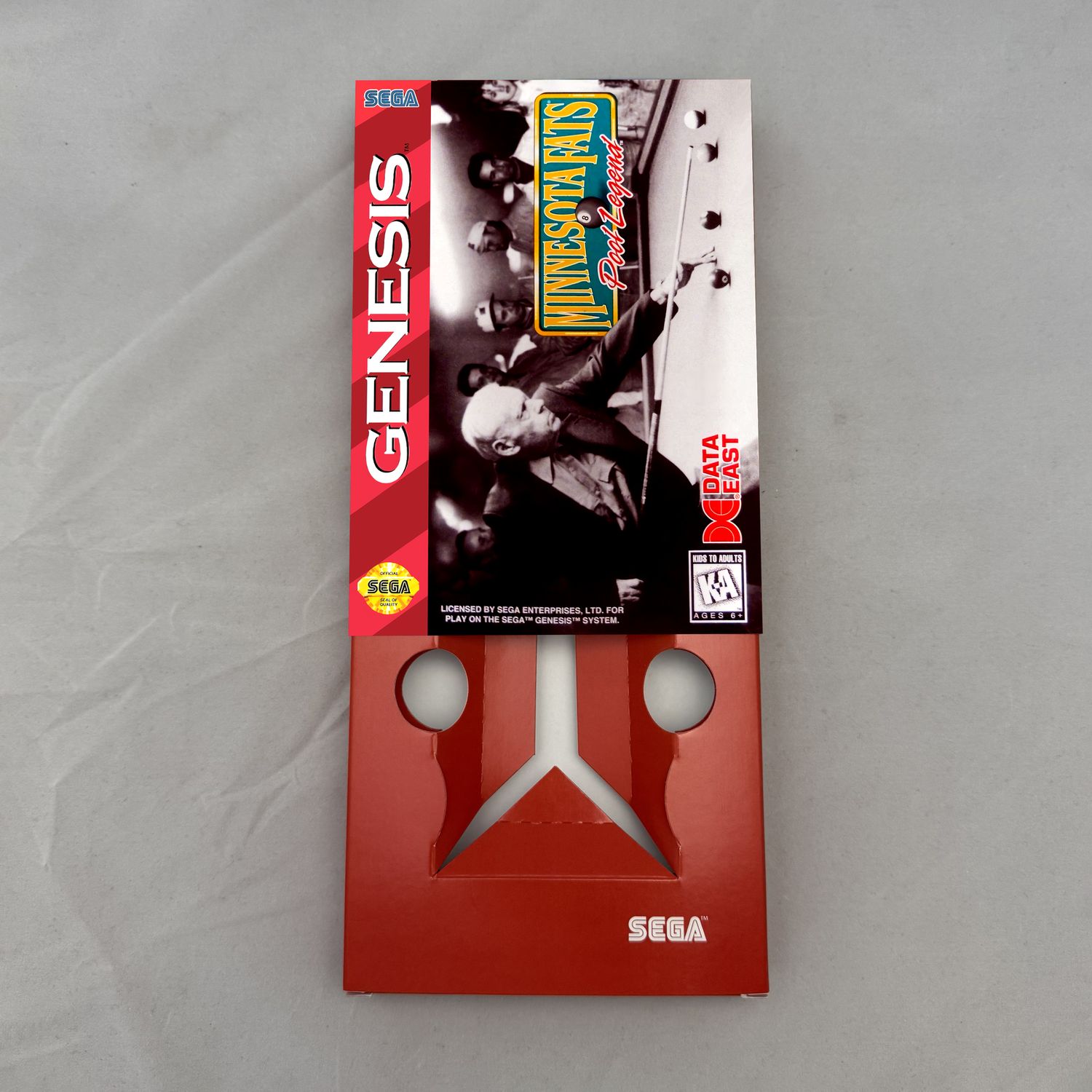 Minnesota Fats: Pool Legend | NTSC | Sega Genesis | Genesis | En | Reproduction Box and Inner Tray