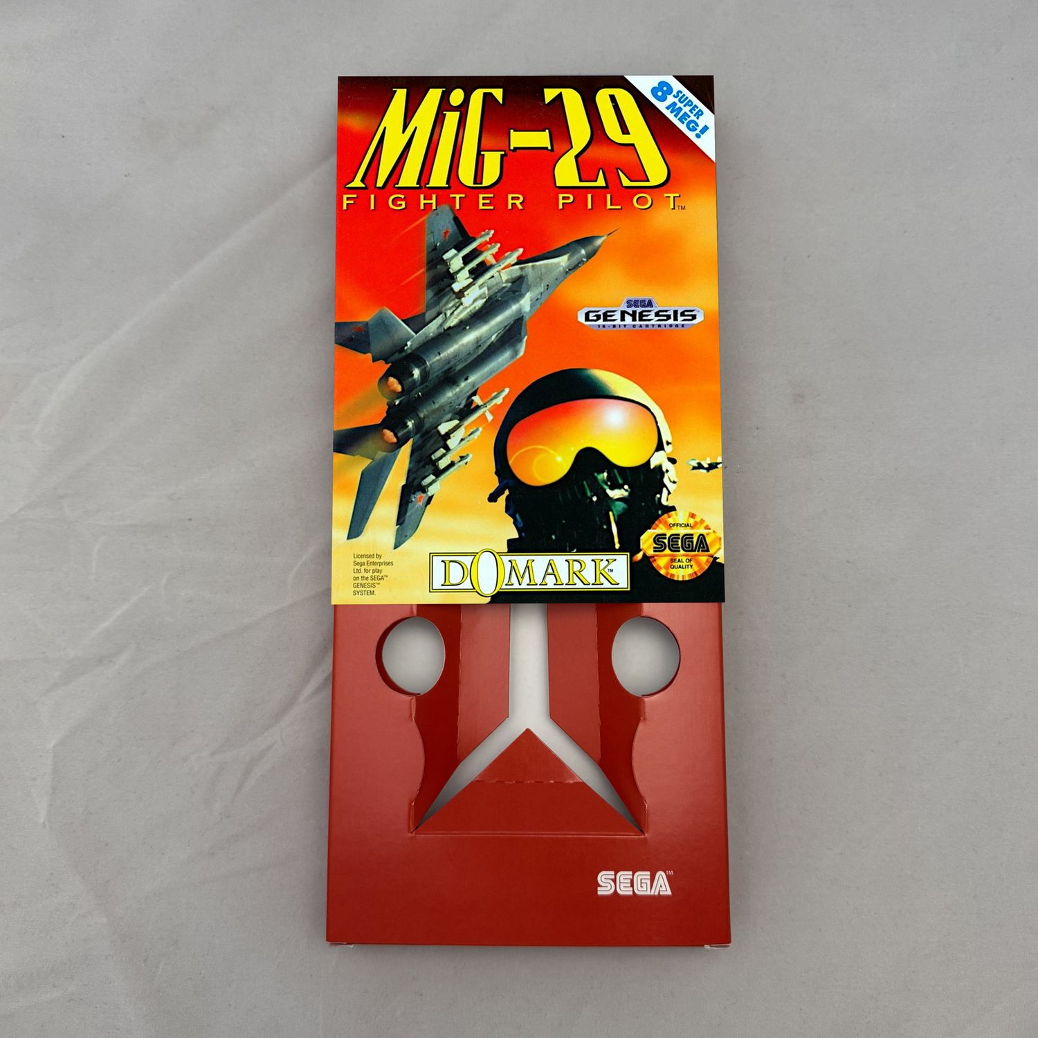 Mig-29 Fighter Pilot | NTSC | Sega Genesis | Genesis | En | Reproduction Box and Inner Tray