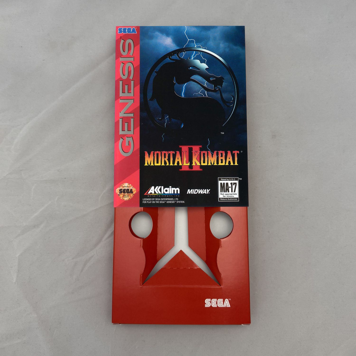 Mortal Kombat II | NTSC | Sega Genesis | Genesis | En | Reproduction Box and Inner Tray