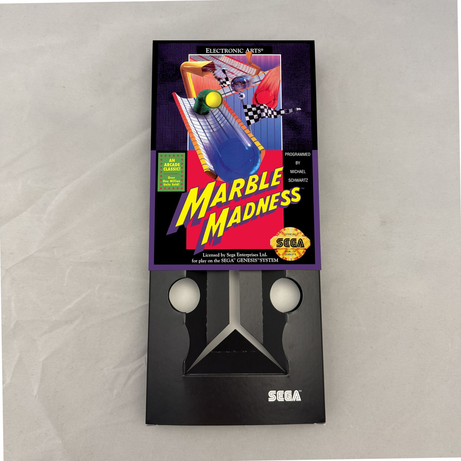 Marble Madness | NTSC | Sega Genesis | Genesis | En | Reproduction Box and Inner Tray
