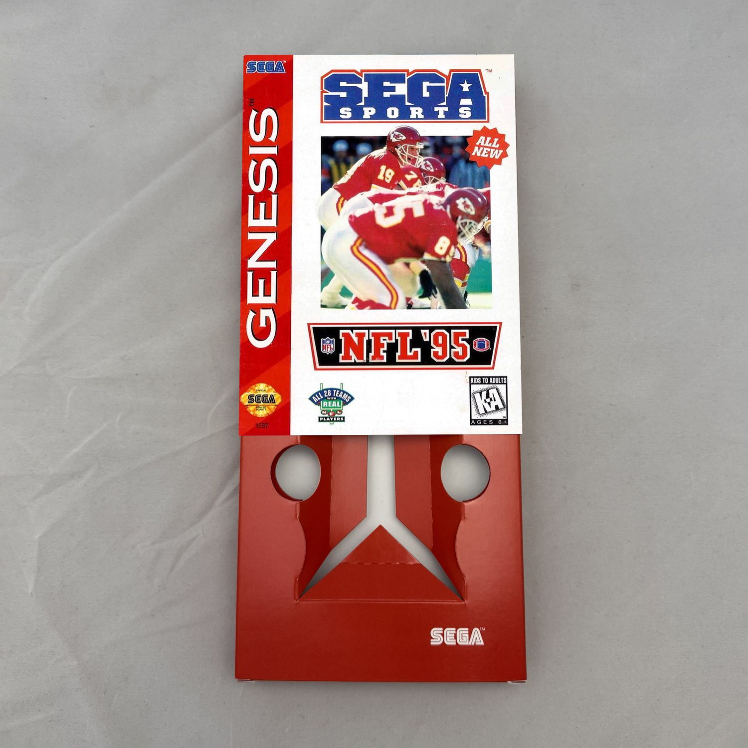 NFL &#39;95 | NTSC | Sega Genesis | Genesis | En | Reproduction Box and Inner Tray