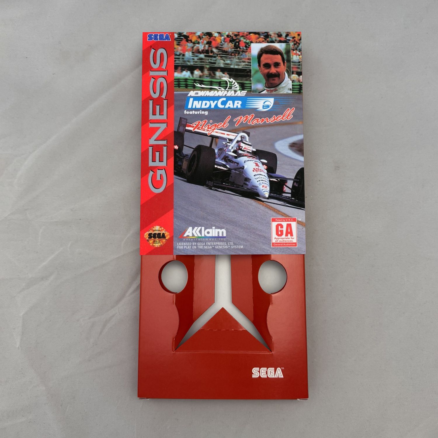 Newman/Haas Indycar Featuring Nigel Mansell | NTSC | Sega Genesis | Genesis | En | Reproduction Box and Inner Tray
