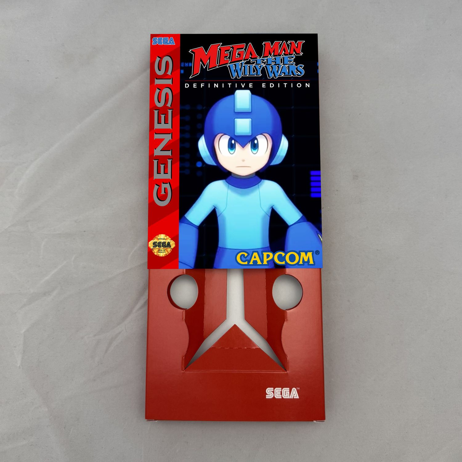Mega Man - The Wily Wars | NTSC | Sega Genesis | Genesis | En | Reproduction Box and Inner Tray