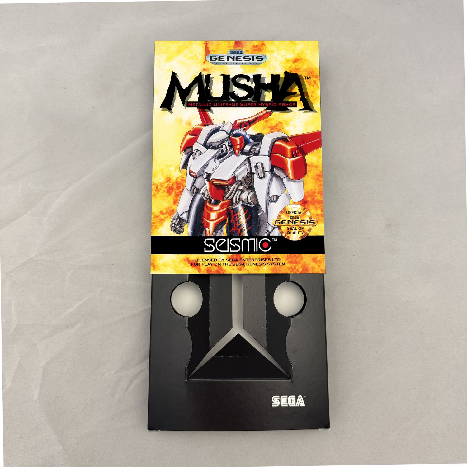 M.U.S.H.A. | NTSC | Sega Genesis | Genesis | En | Reproduction Box and Inner Tray