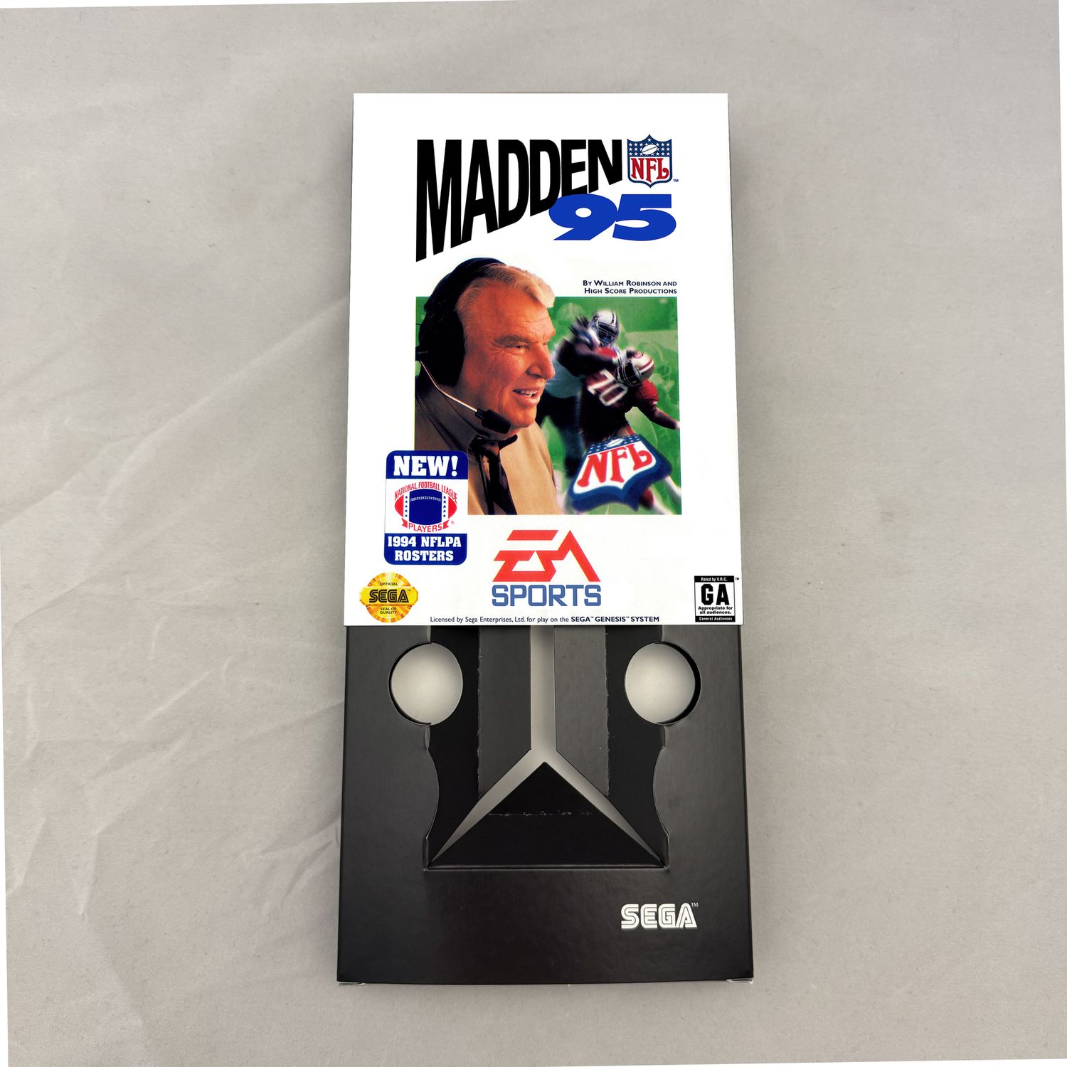 Madden NFL &#39;95 | NTSC | Sega Genesis | Genesis | En | Reproduction Box and Inner Tray