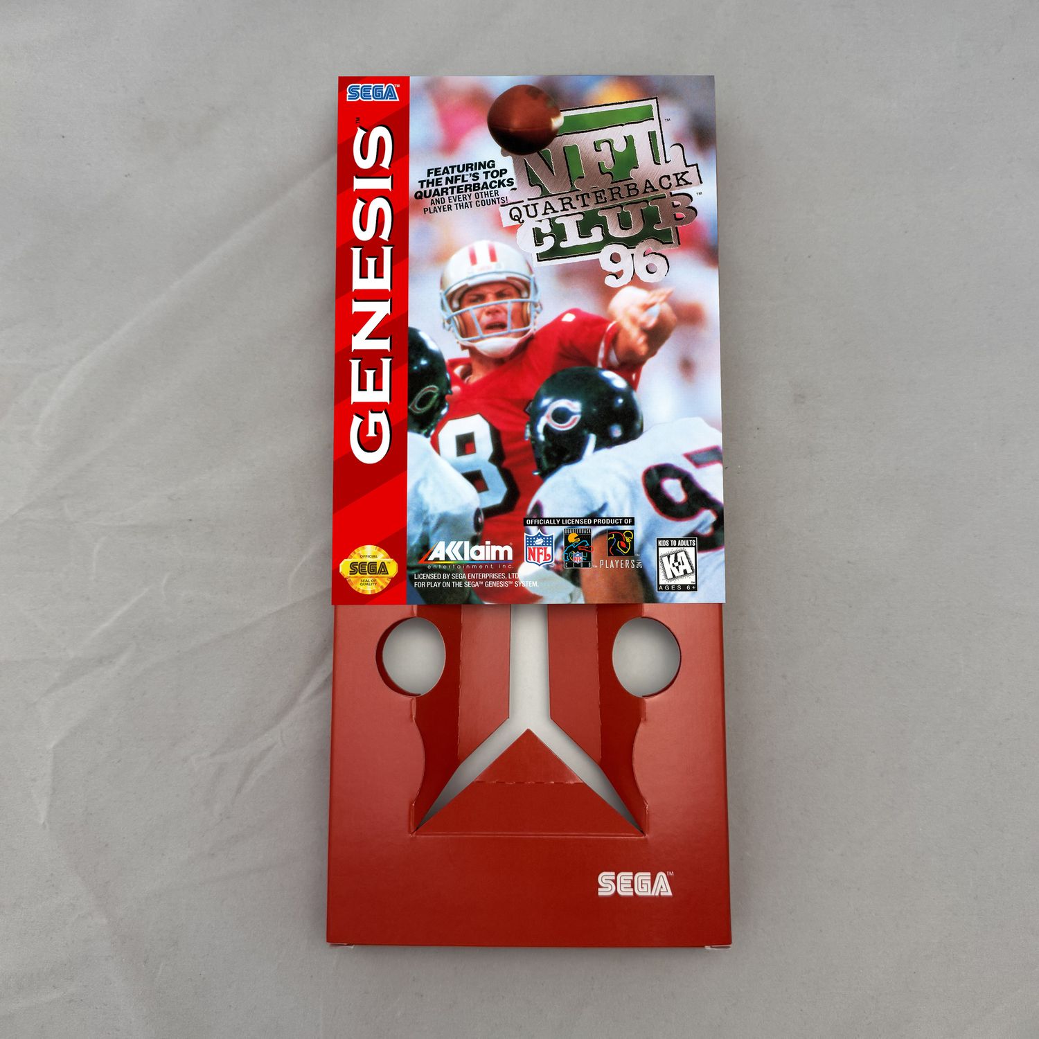 NFL Quarterback Club 96 | NTSC | Sega Genesis | Genesis | En | Reproduction Box and Inner Tray