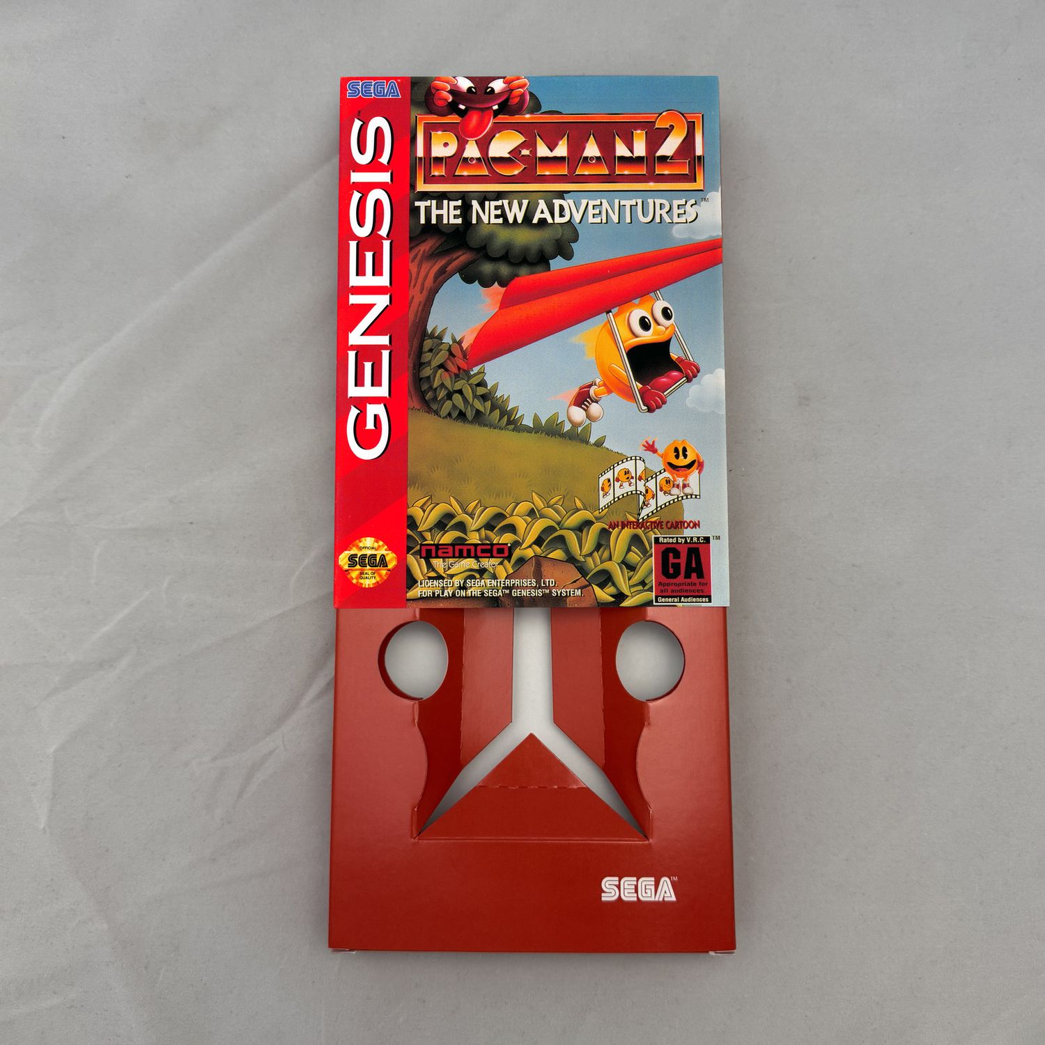 Pac-Man 2: The New Adventures | NTSC | Sega Genesis | Genesis | En | Reproduction Box and Inner Tray