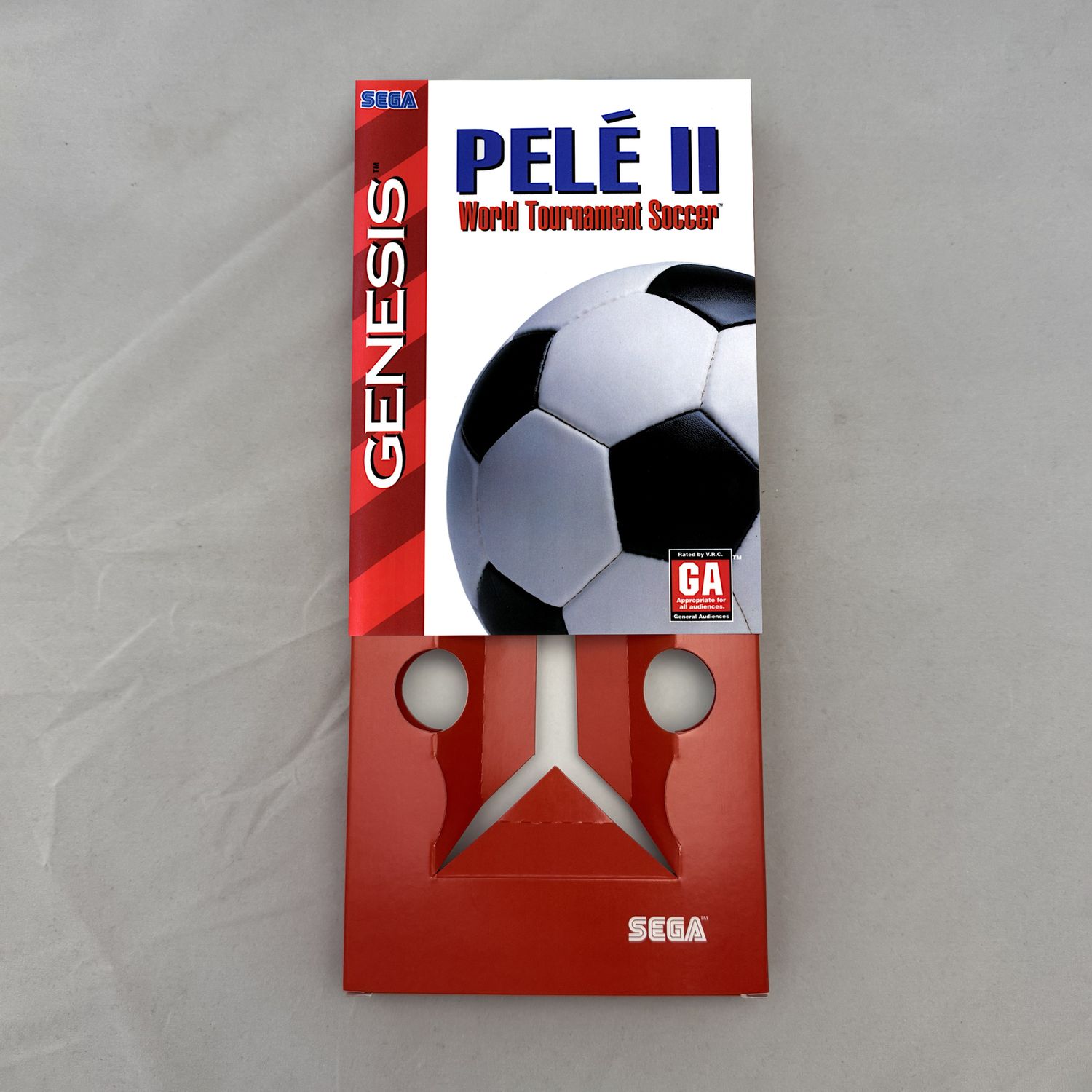 Pelé II: World Tournament Soccer | NTSC | Sega Genesis | Genesis | En | Reproduction Box and Inner Tray