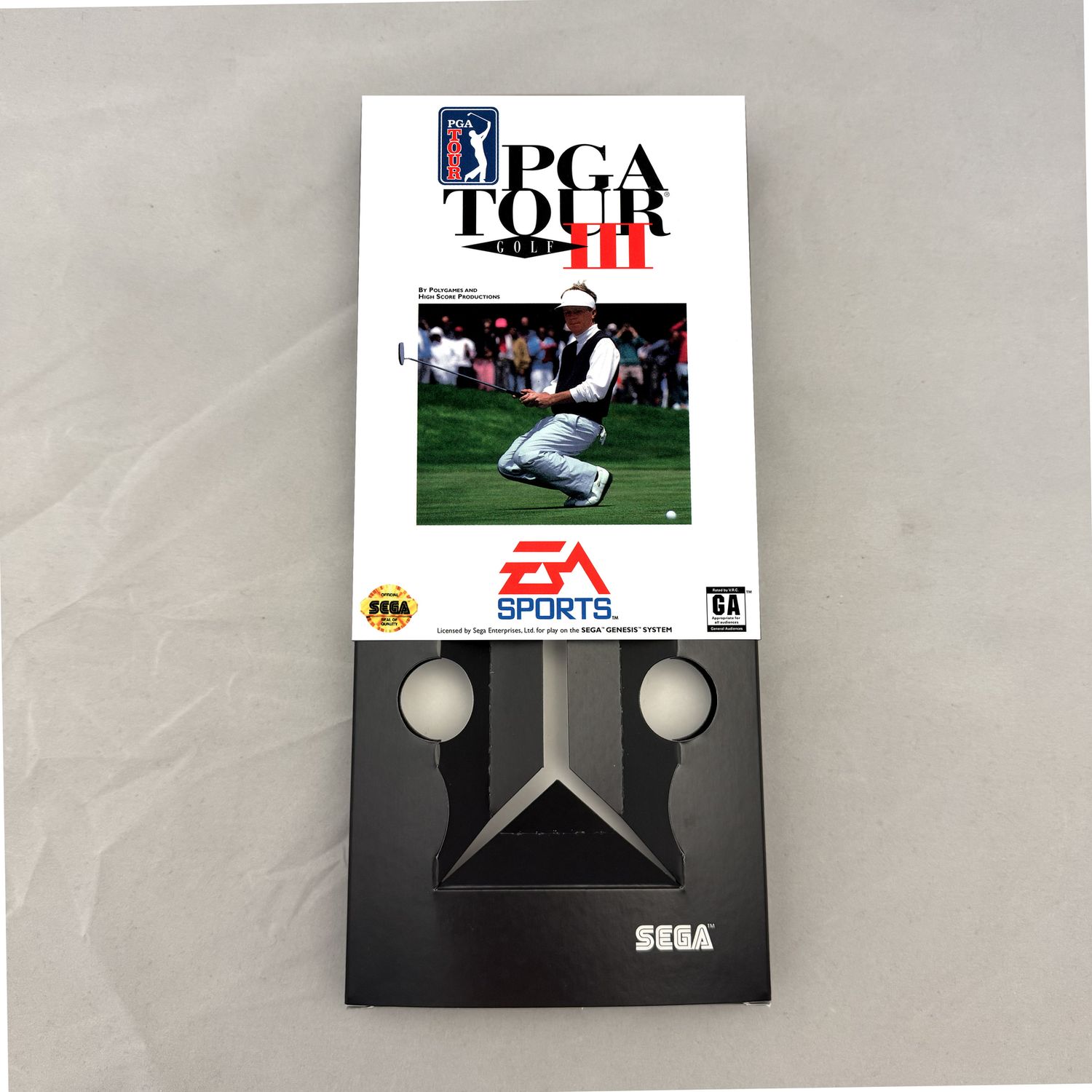 PGA Tour Golf III | NTSC | Sega Genesis | Genesis | En | Reproduction Box and Inner Tray