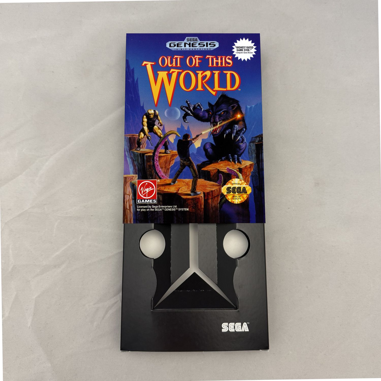 Out of this World | NTSC | Sega Genesis | Genesis | En | Reproduction Box and Inner Tray